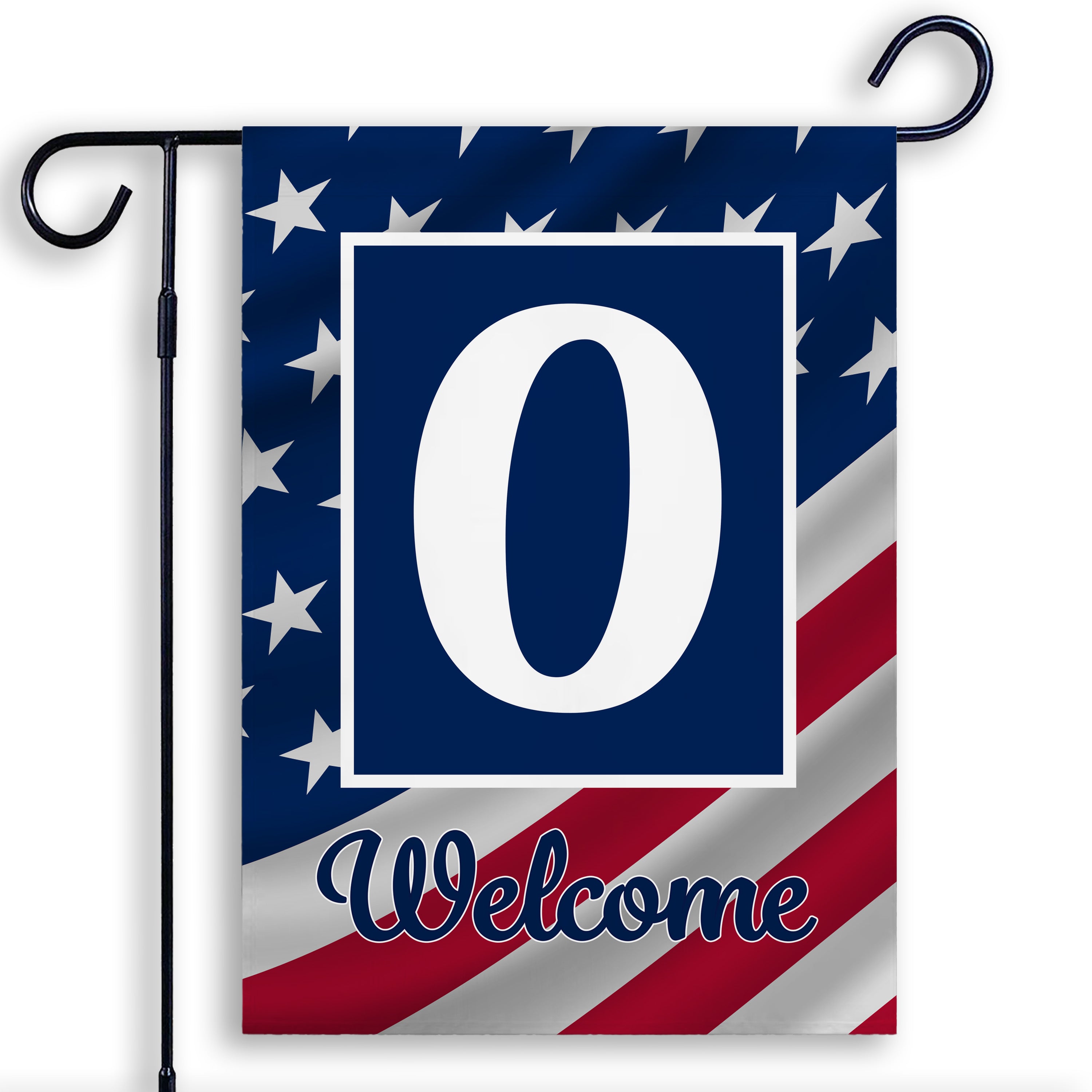 Patriotic, Old Glory,  Monogram, Garden Flag