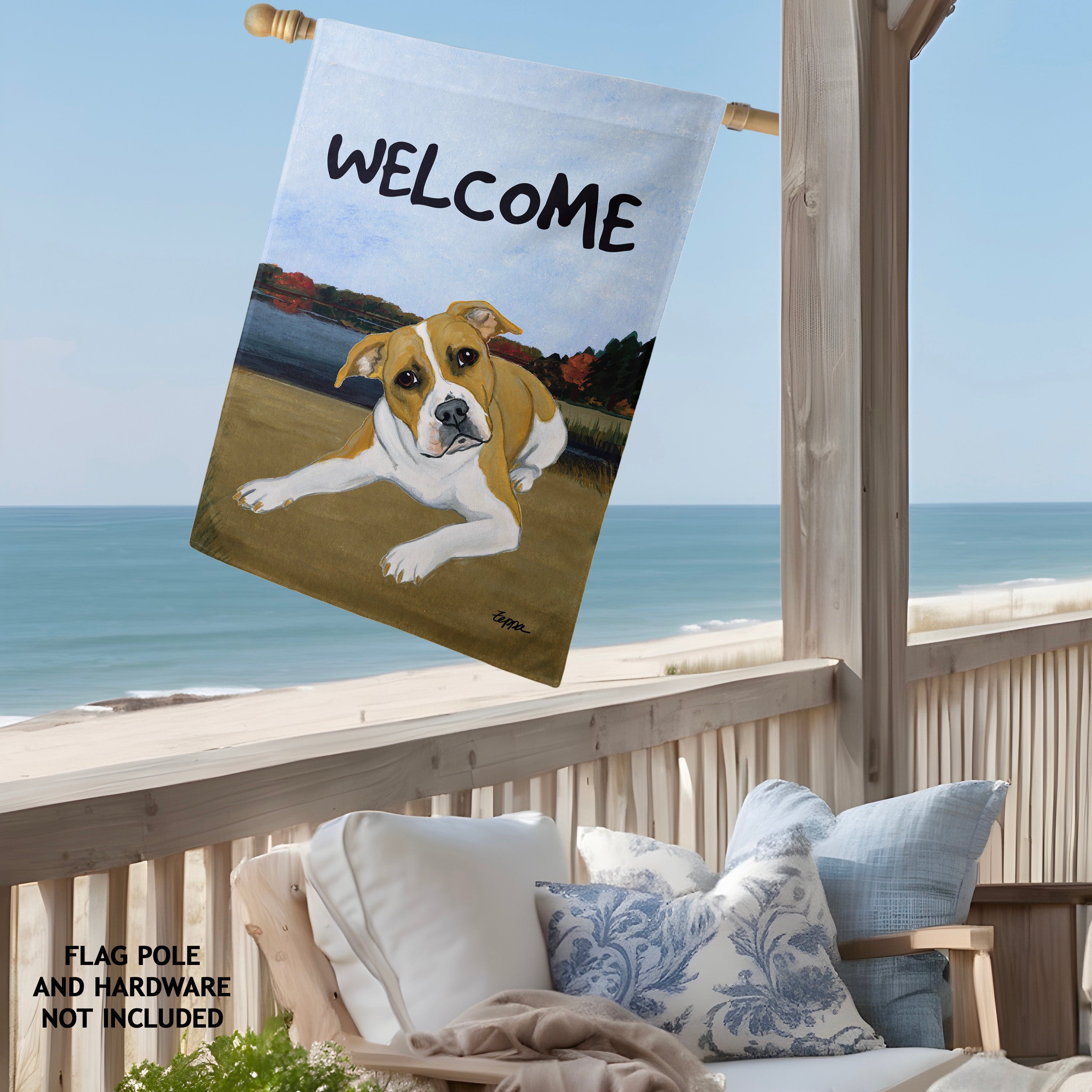 American Pit Bull House Flag