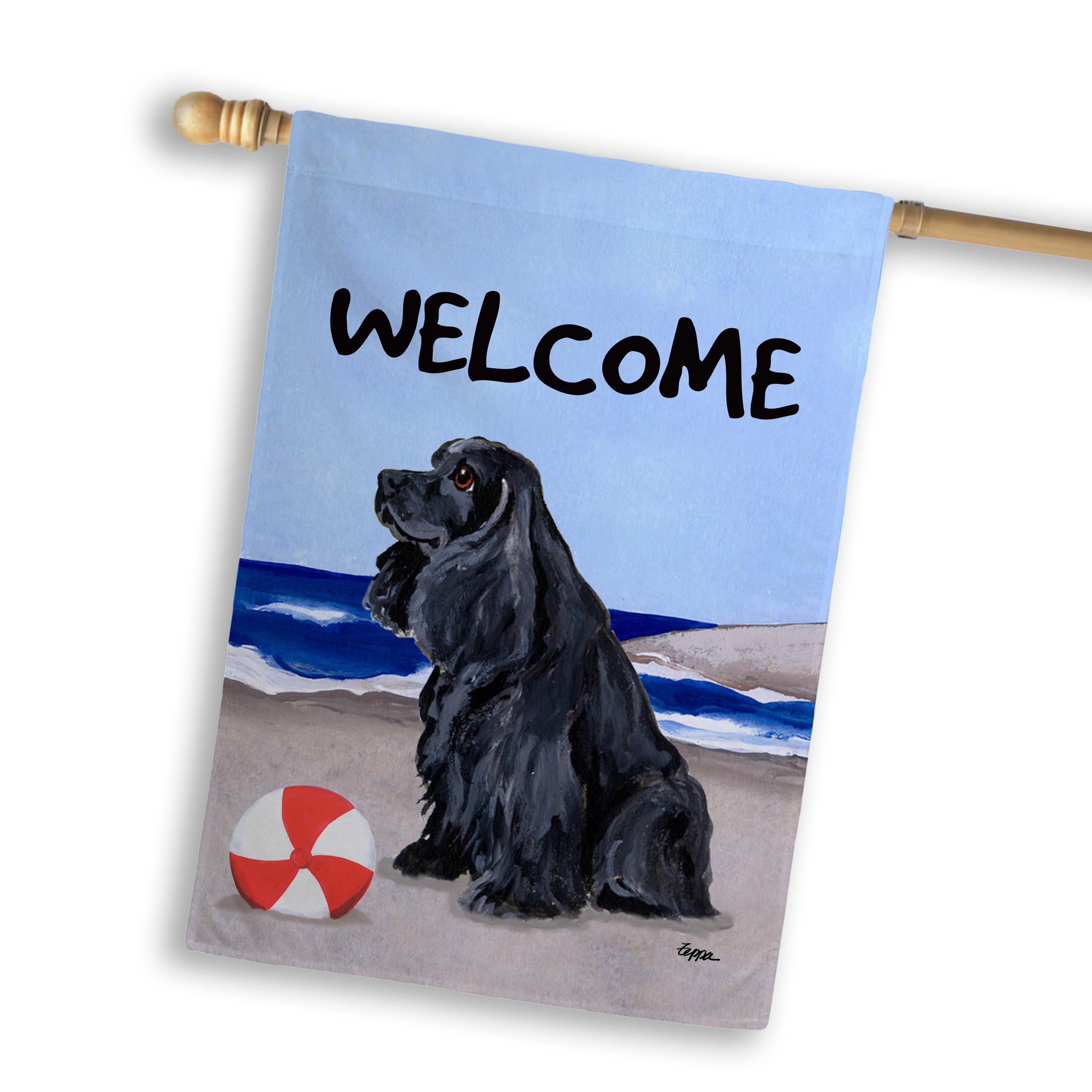 American Cocker Spaniel House Flag