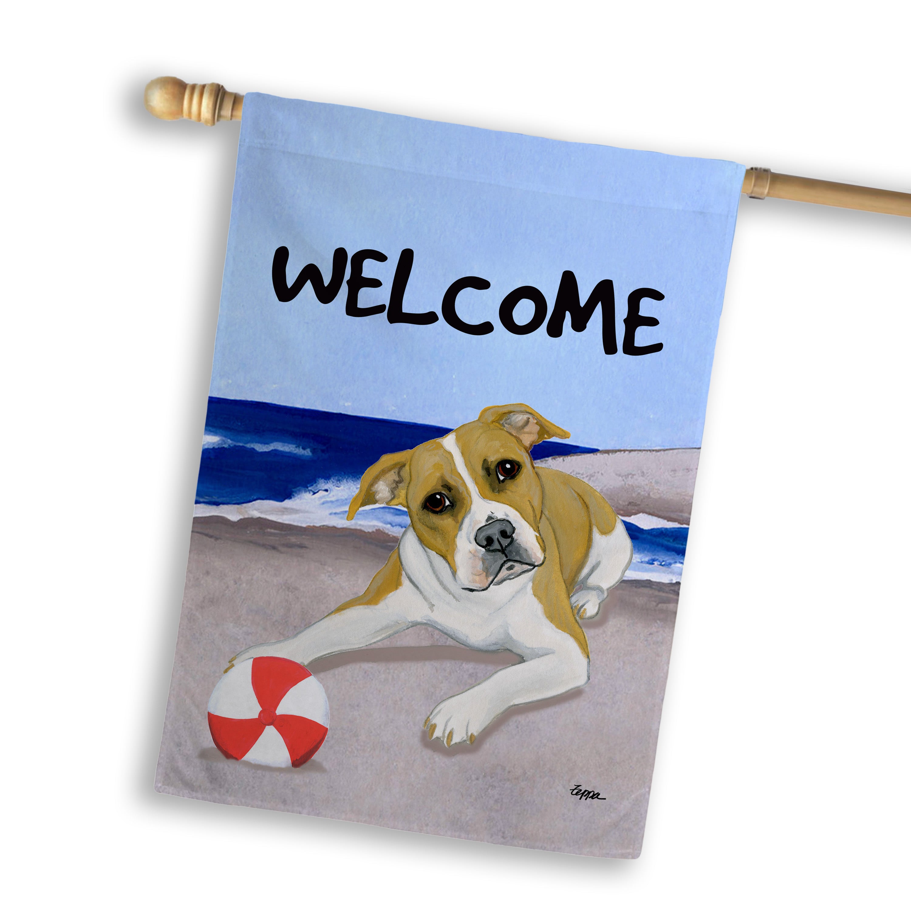 American Pit Bull House Flag
