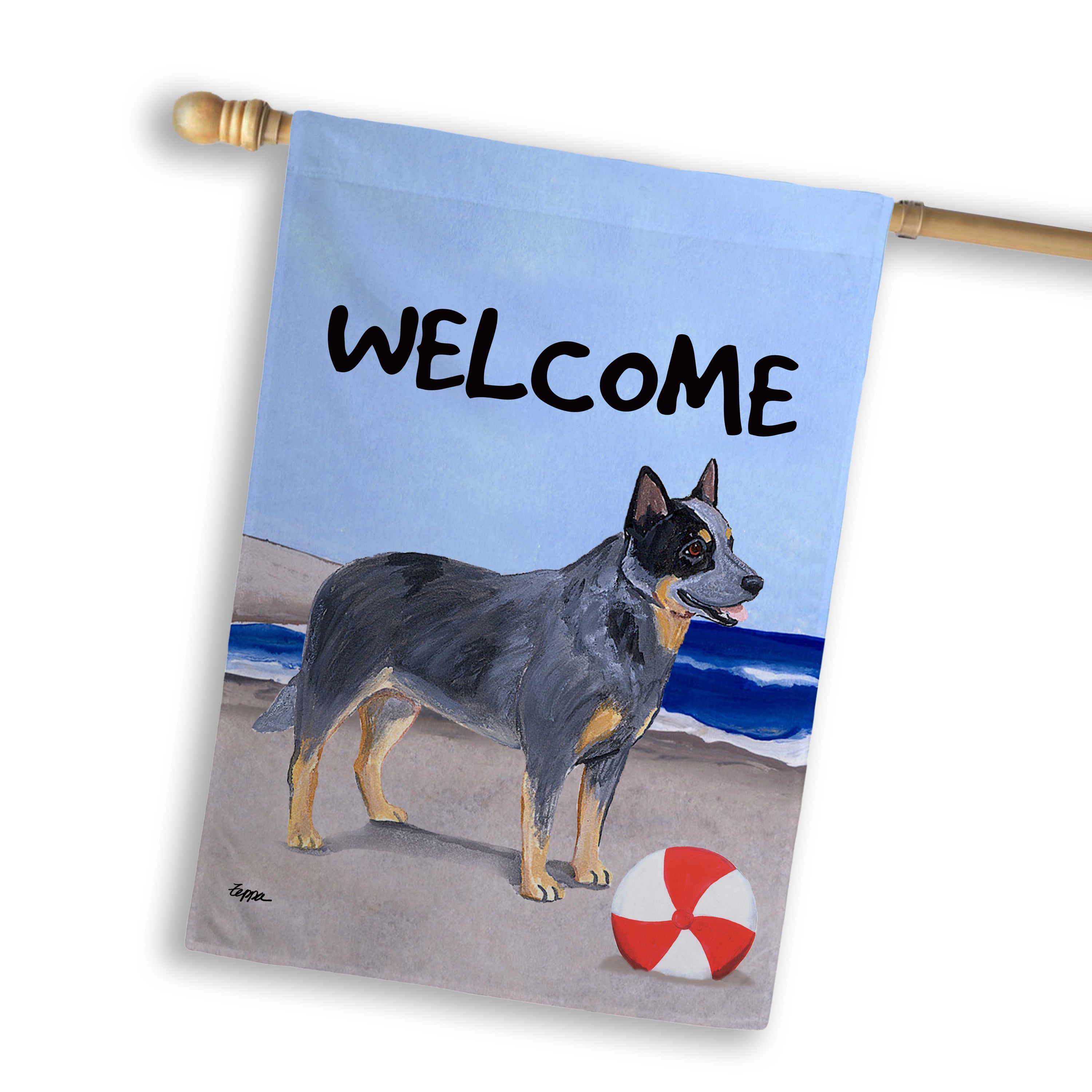 Australian Cattle Dog House Flag