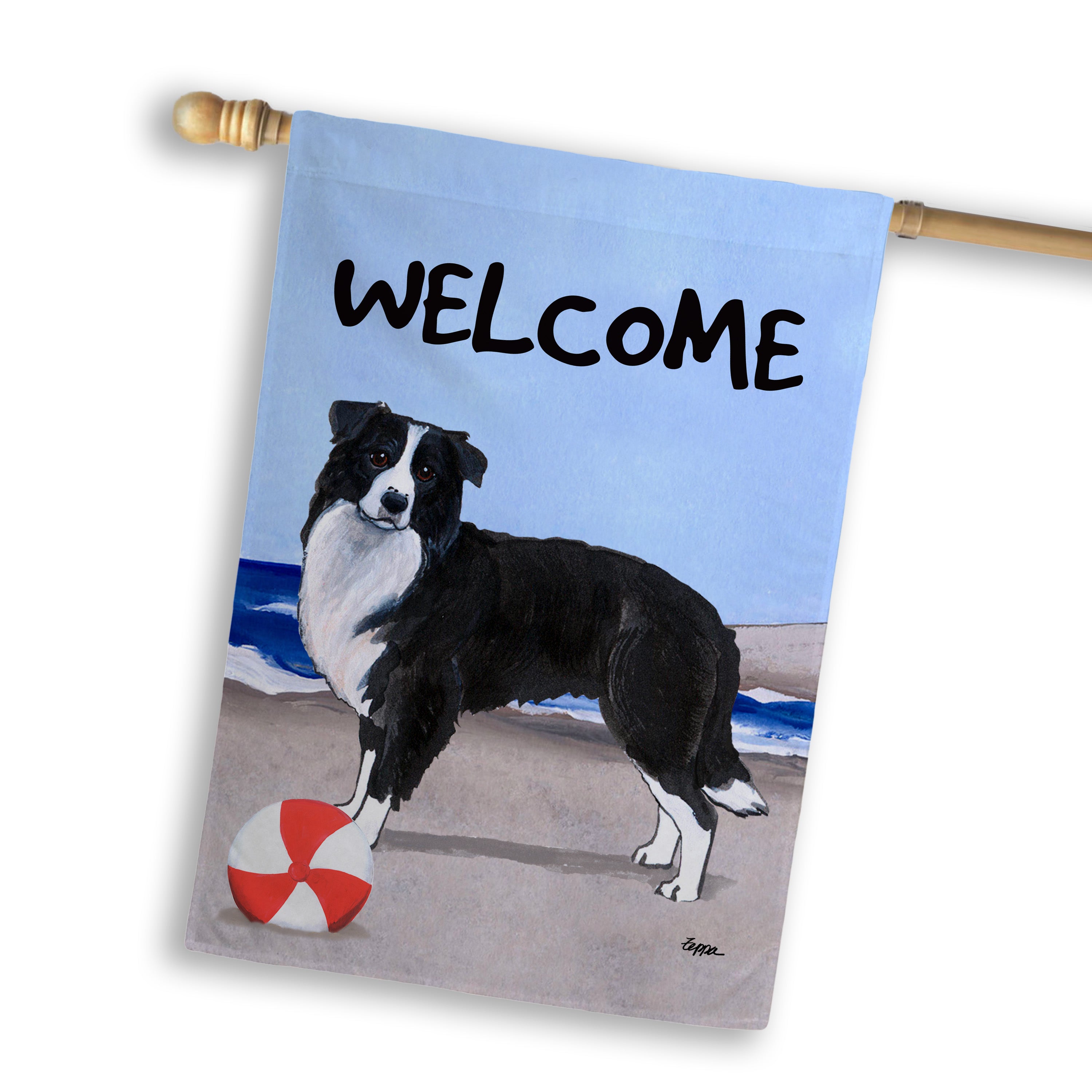 Border Collie House Flag