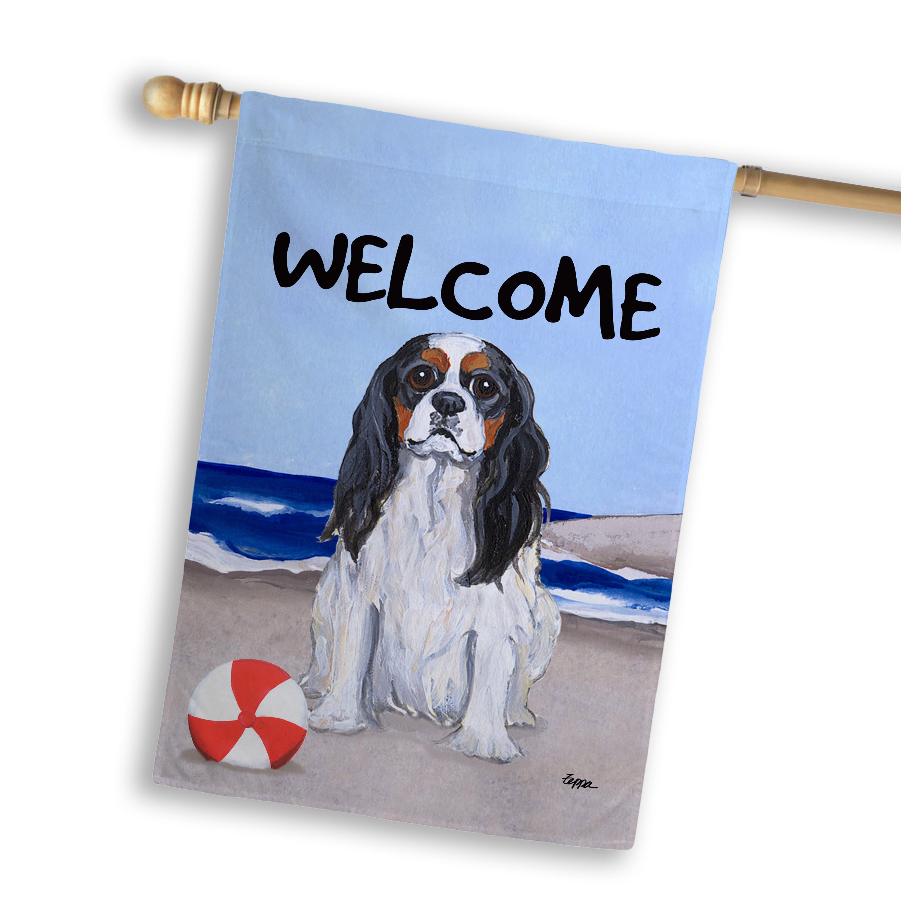 Cavalier King Charles Spaniel House Flag
