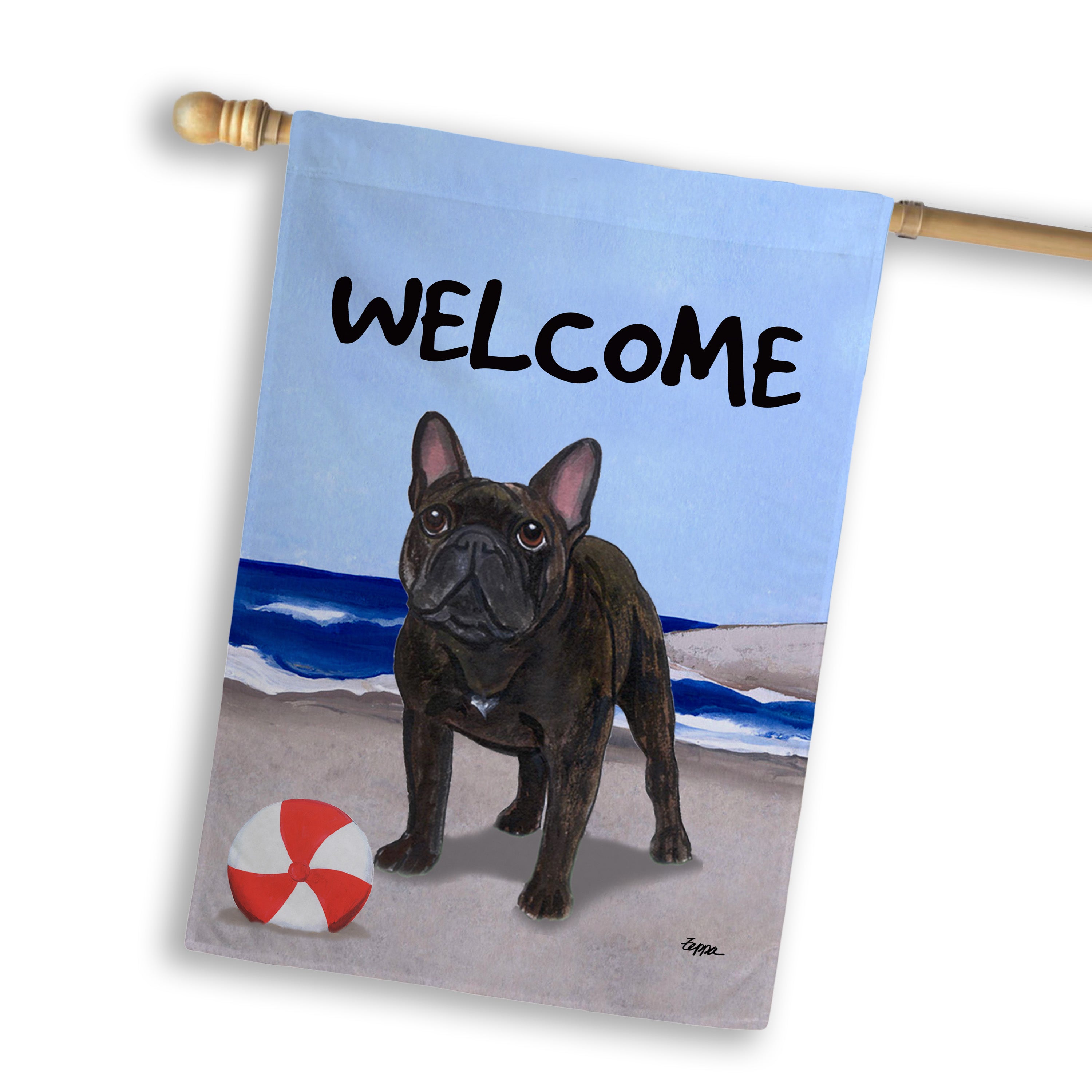 French Bulldog House Flag