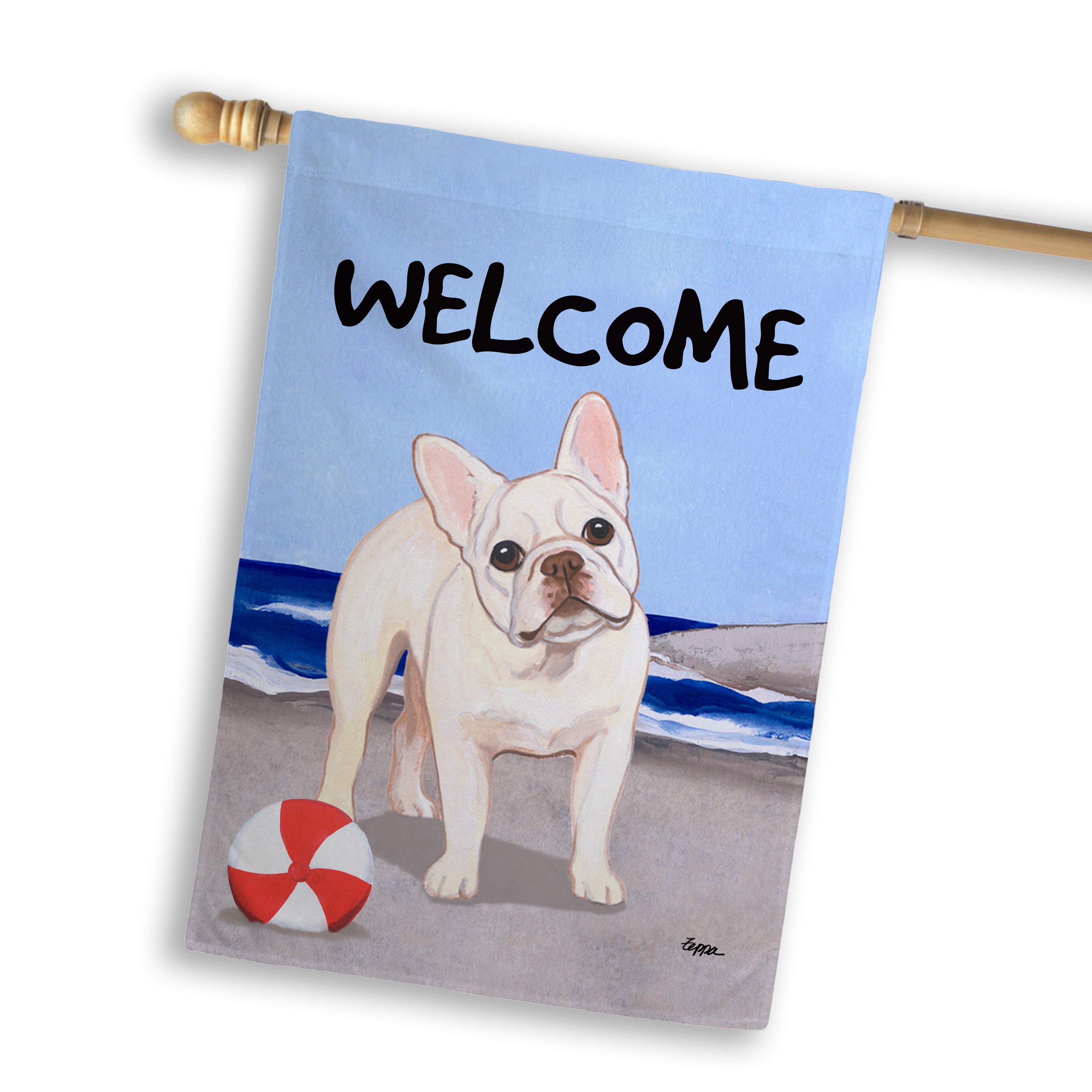 French Bulldog House Flag