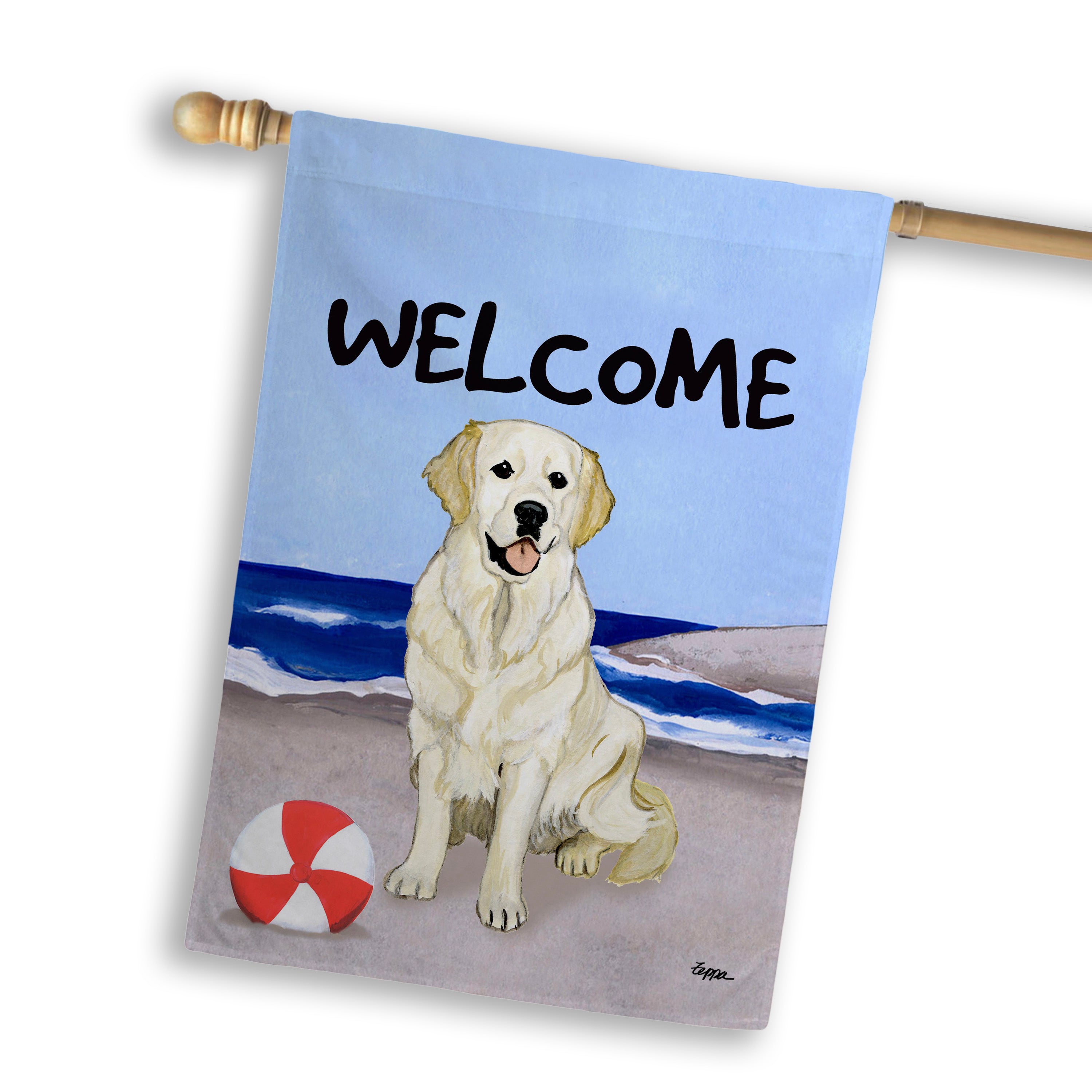 Golden Retriever House Flag