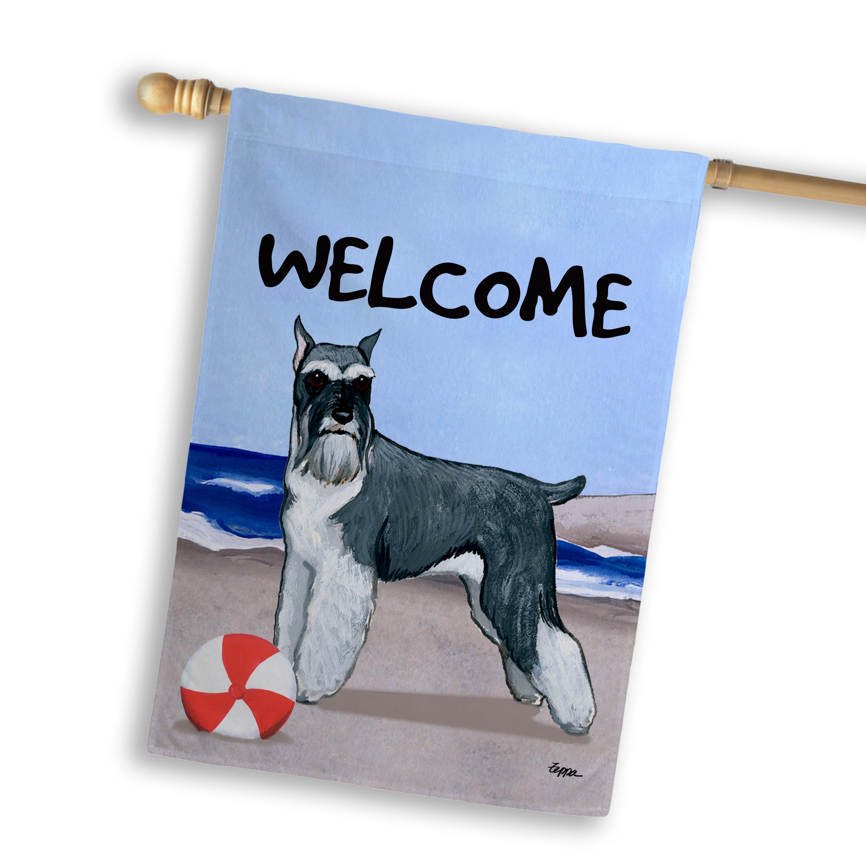Schnauzer House Flag