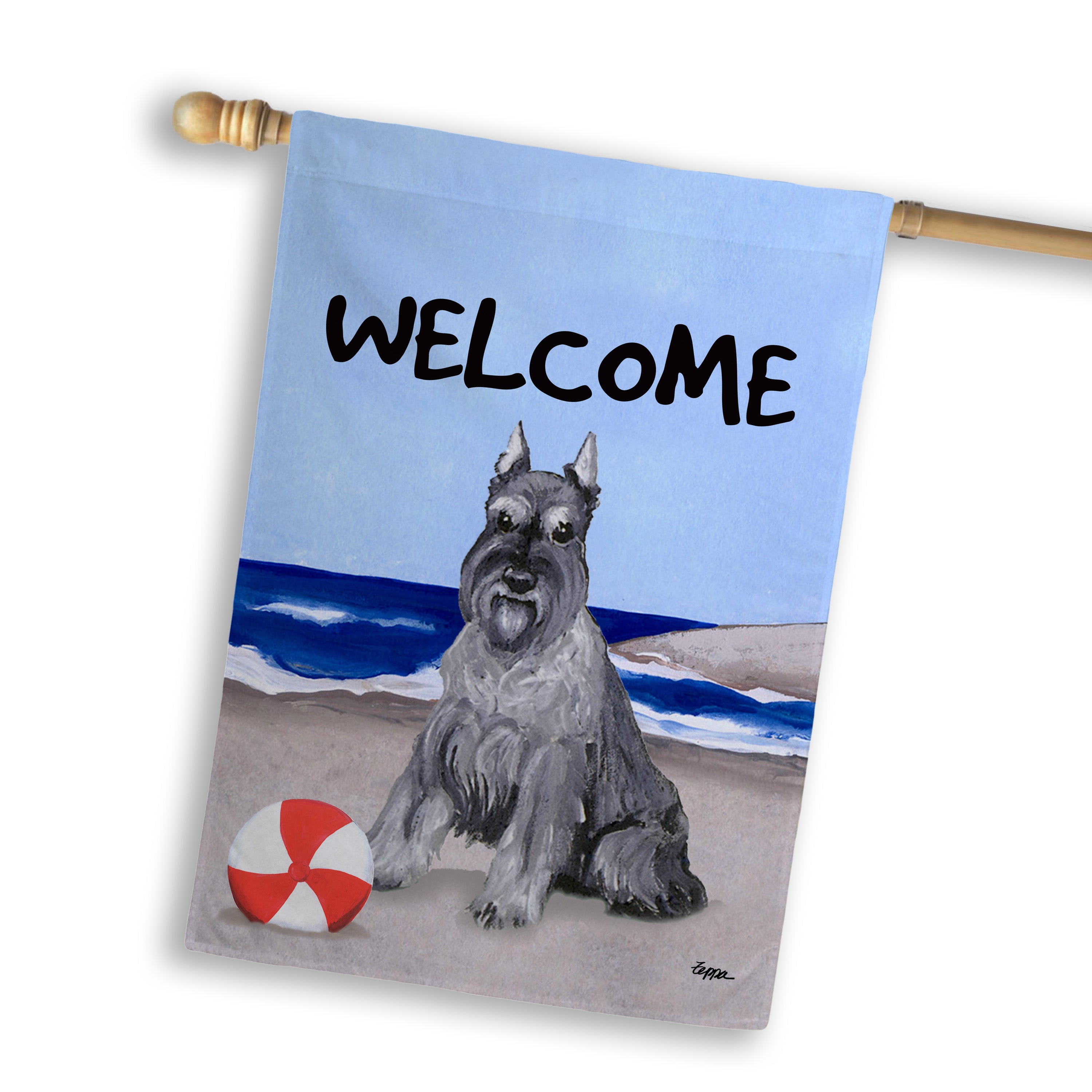 Schnauzer Miniature House Flag