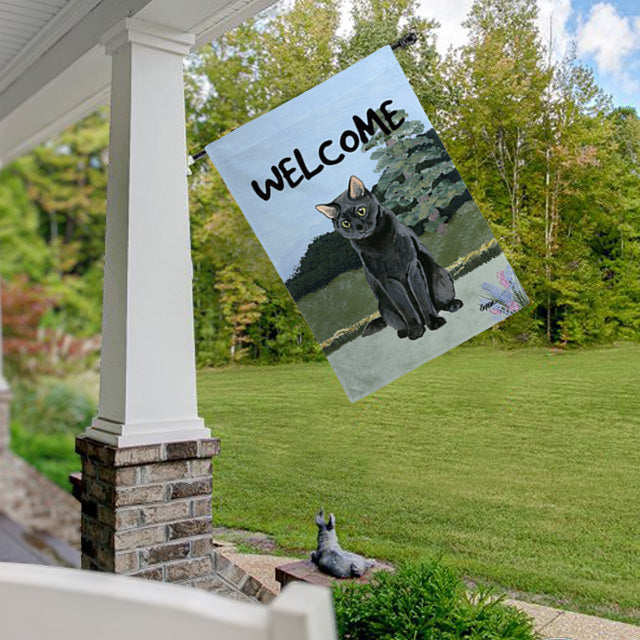 Black Cat House Flag