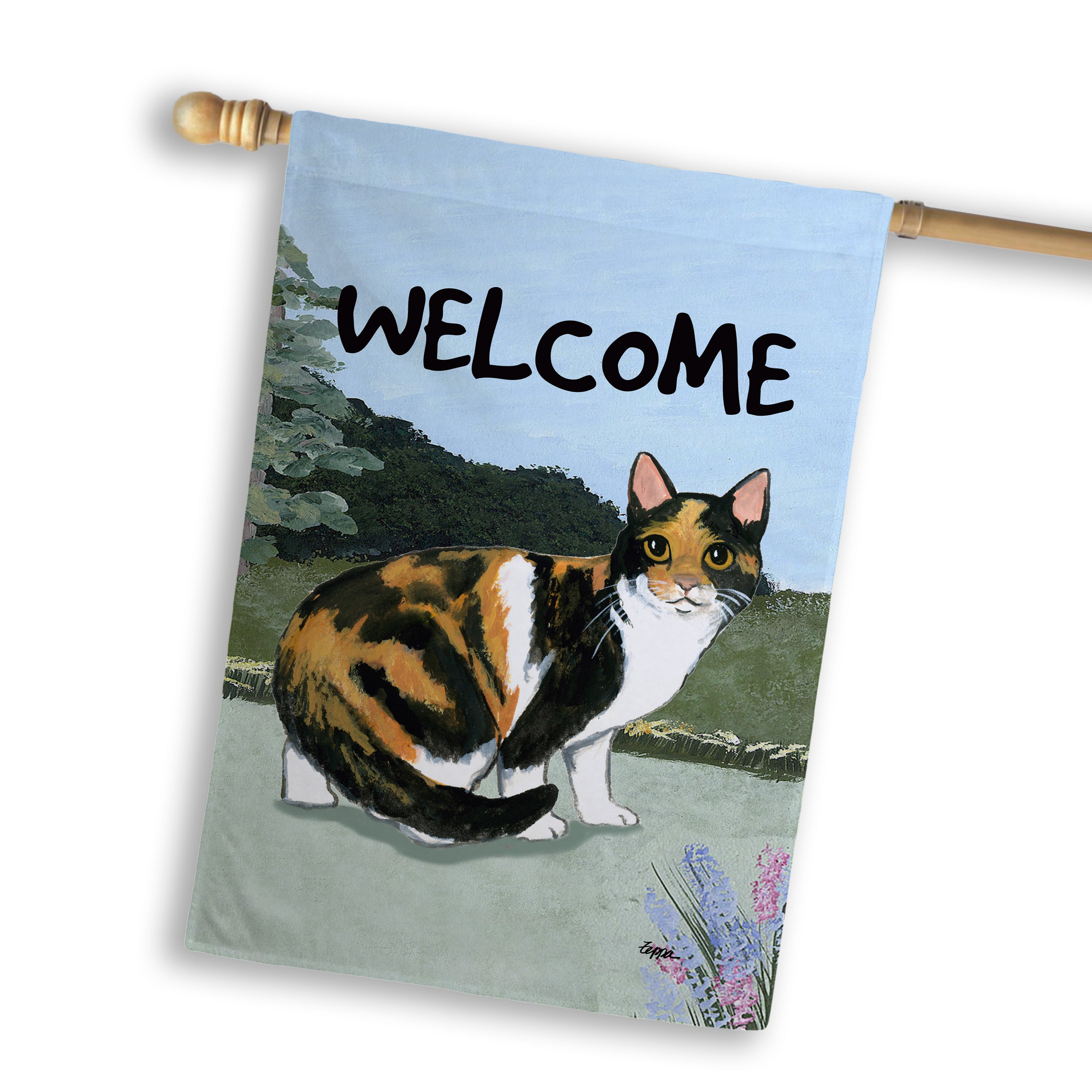 Calico Cat House Flag