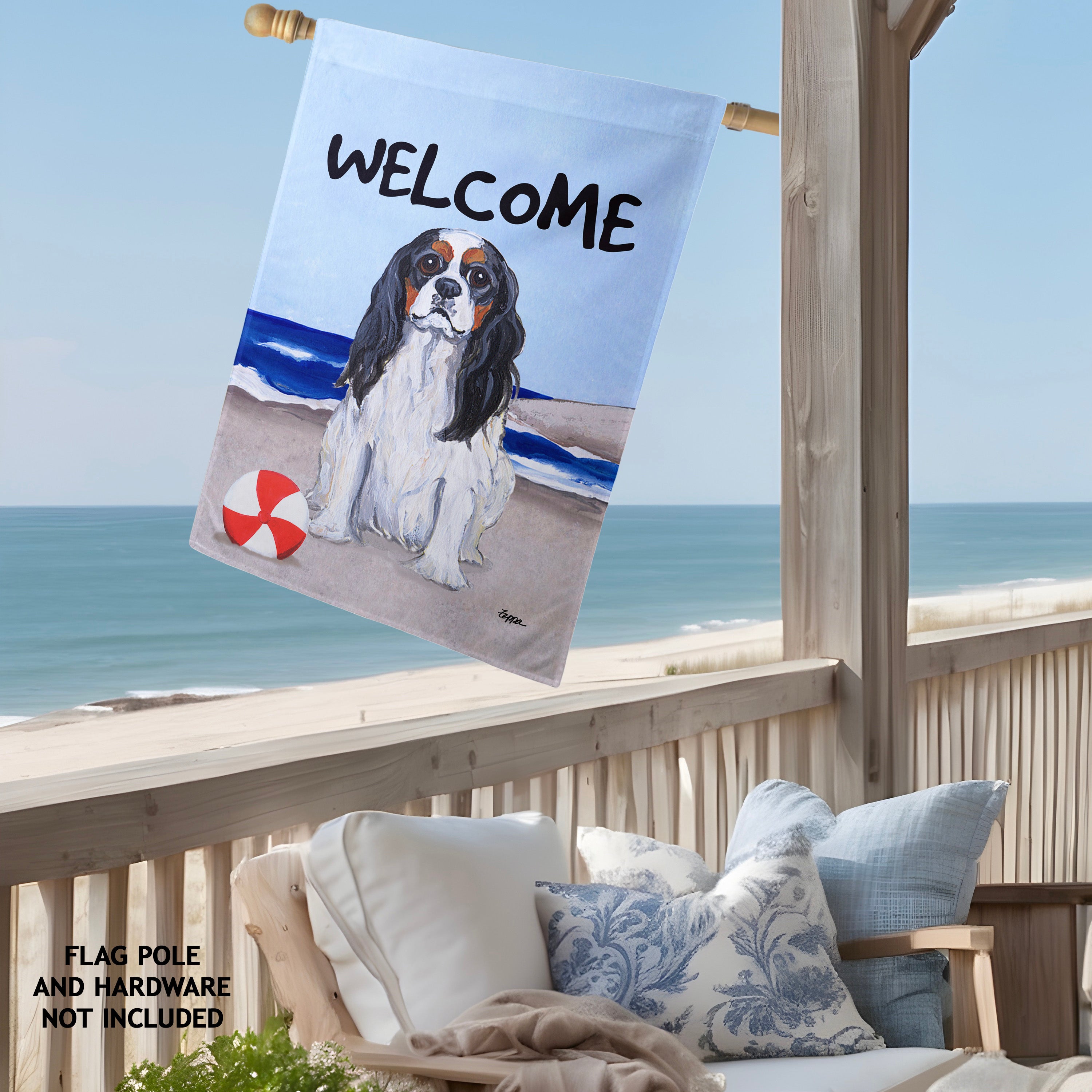 Cavalier King Charles Spaniel House Flag