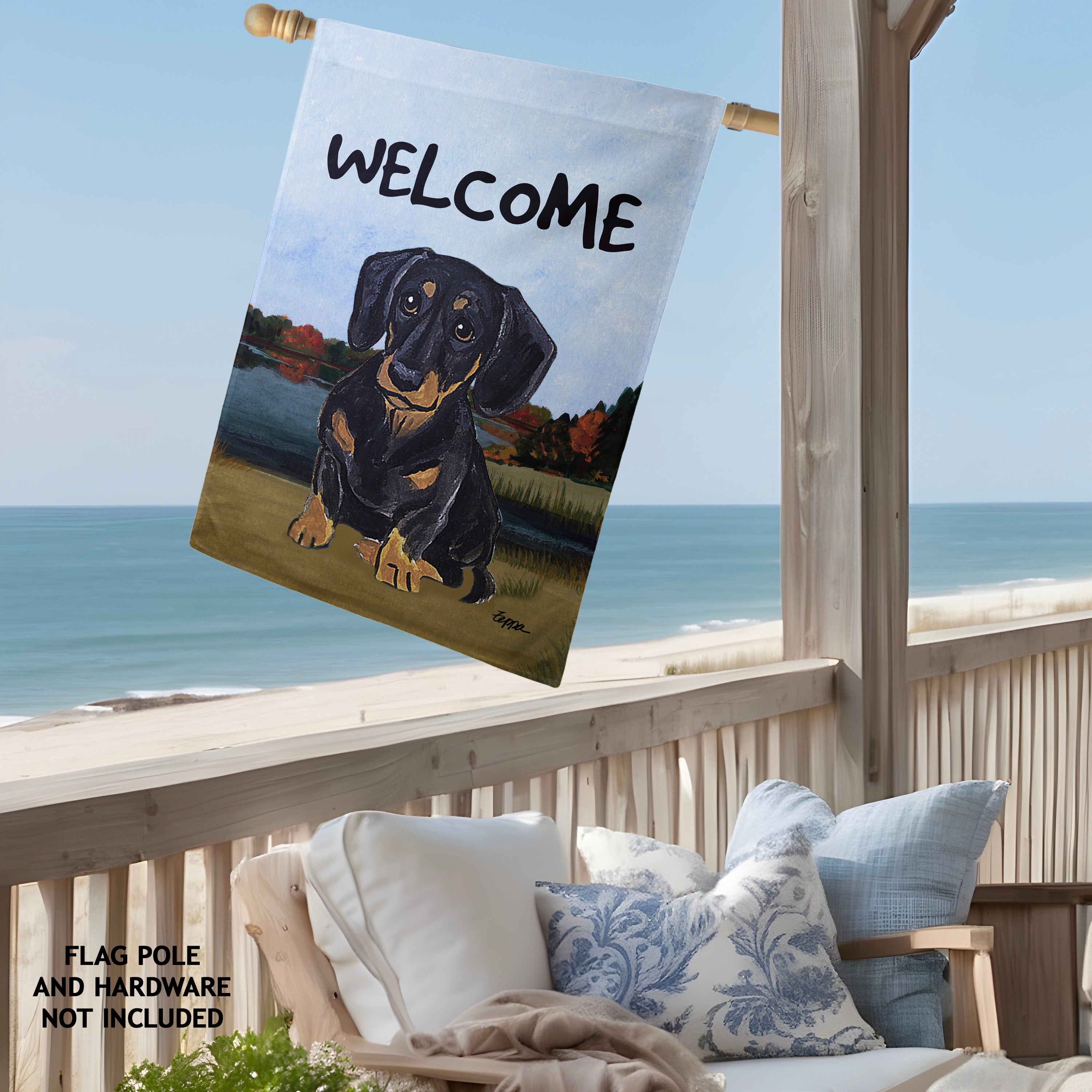 Dachshund House Flag