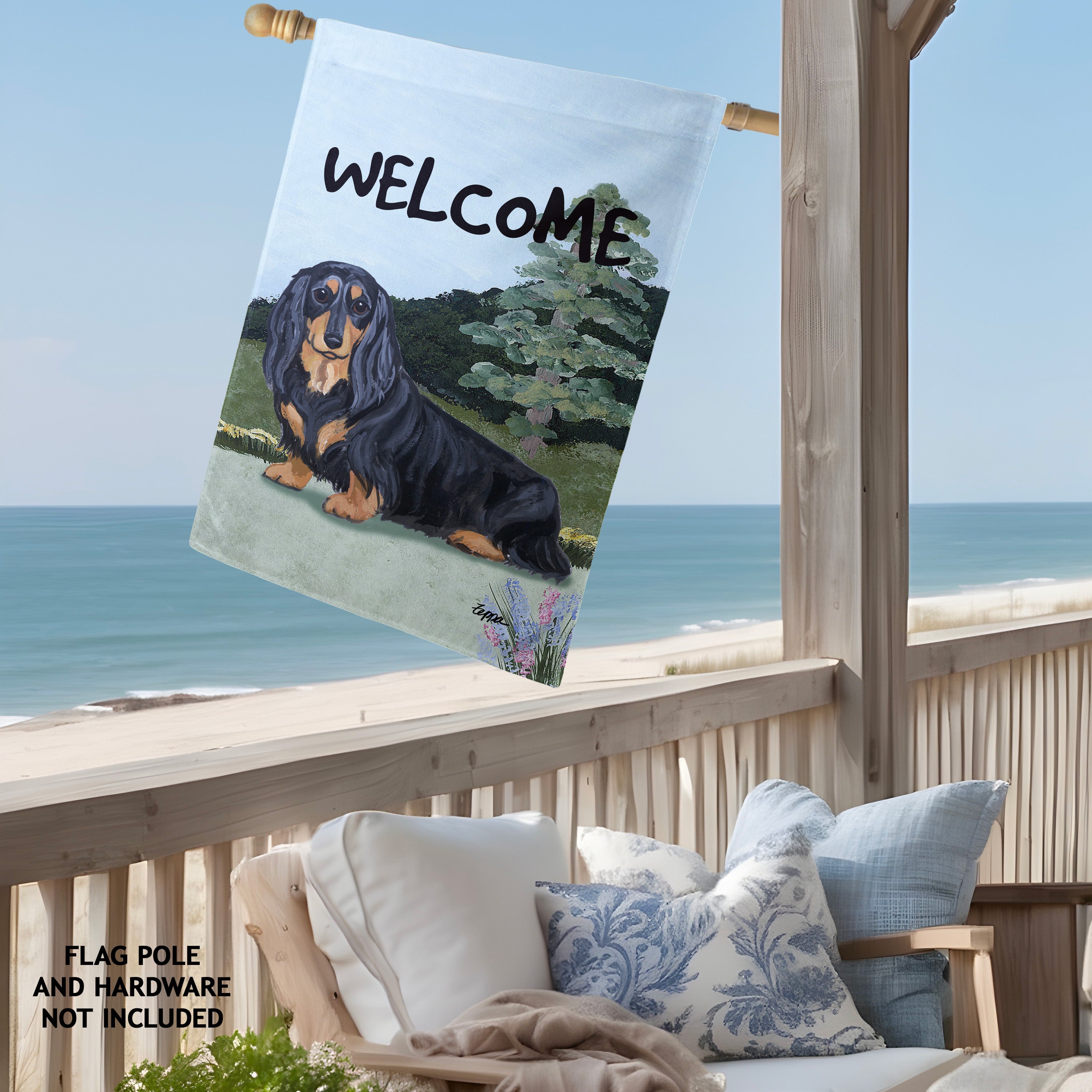 Dachshund House Flag