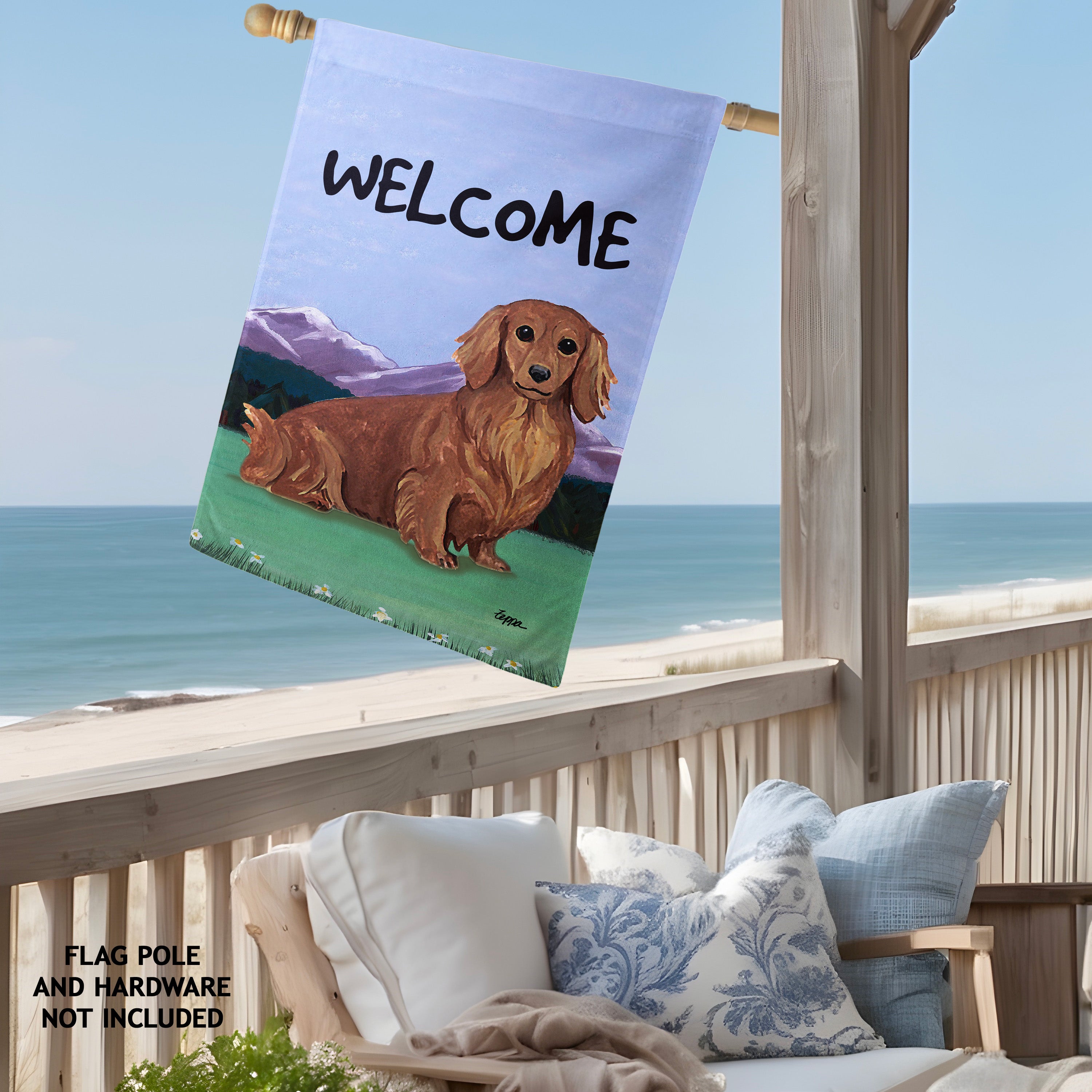 Dachshund House Flag
