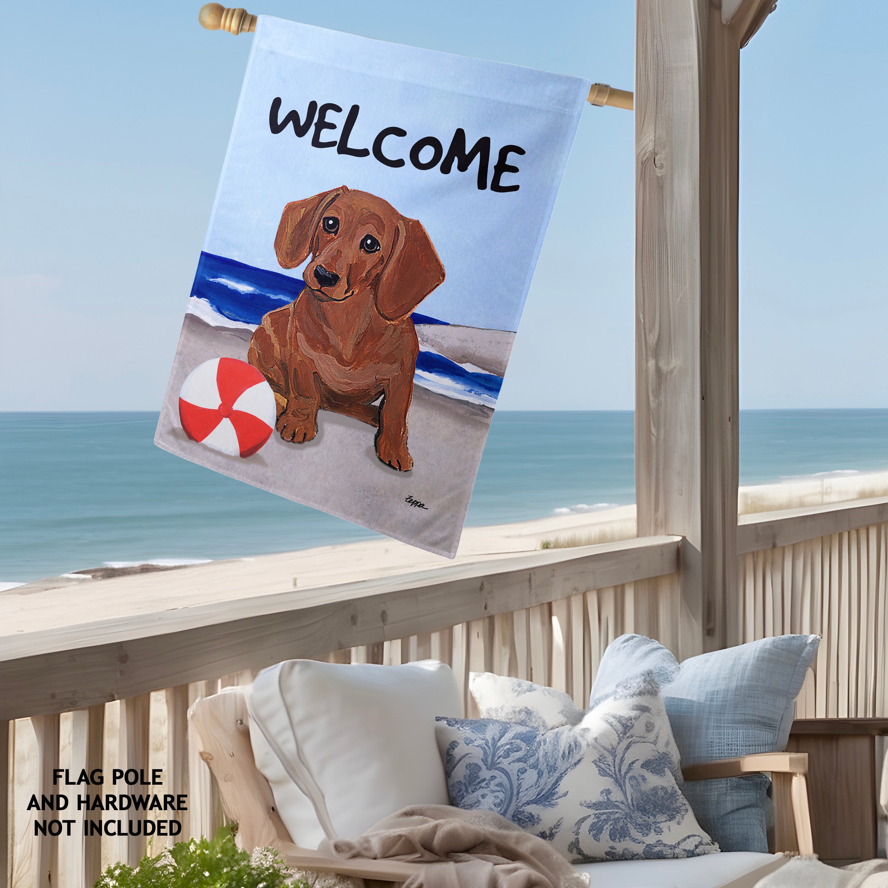 Dachshund House Flag