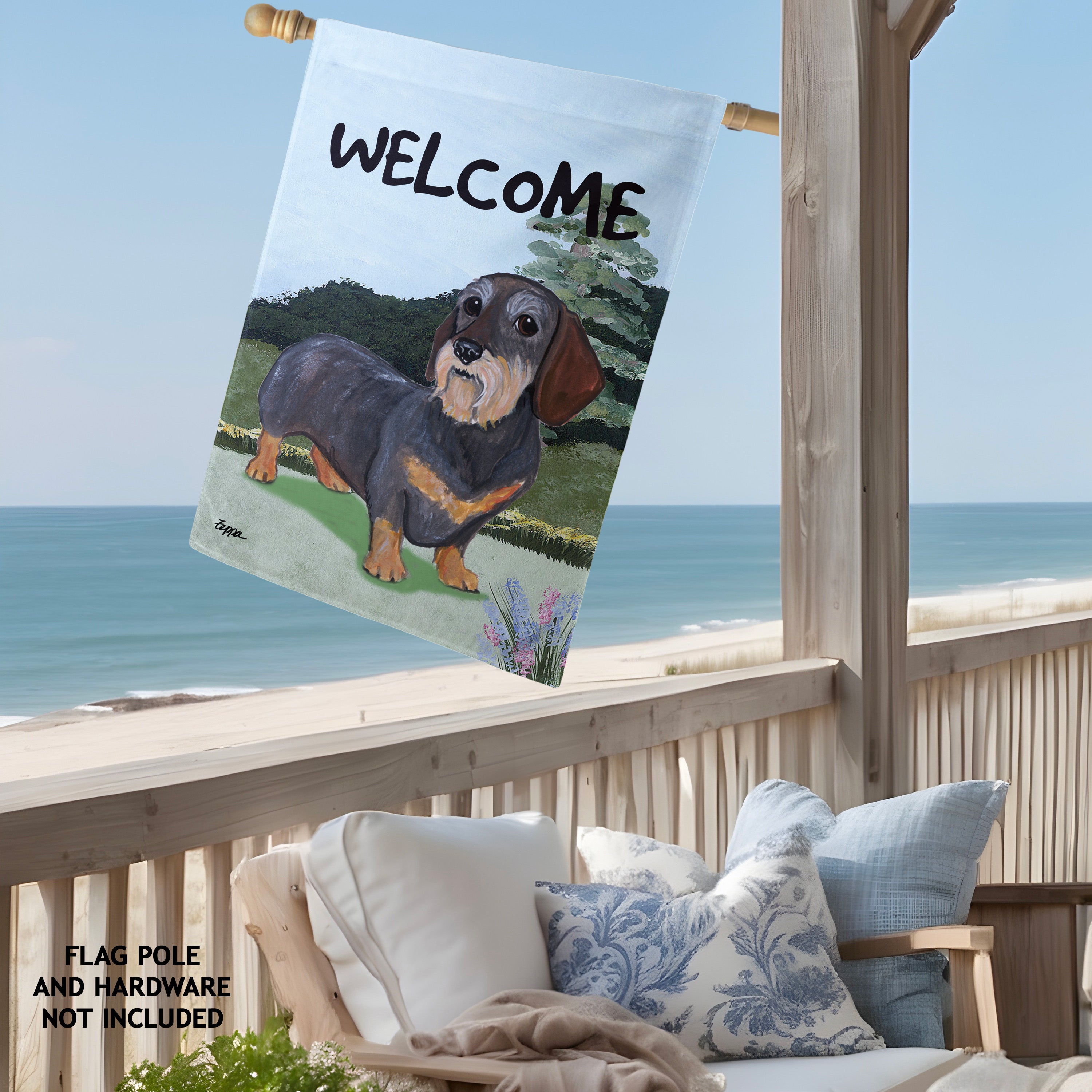 Dachshund House Flag