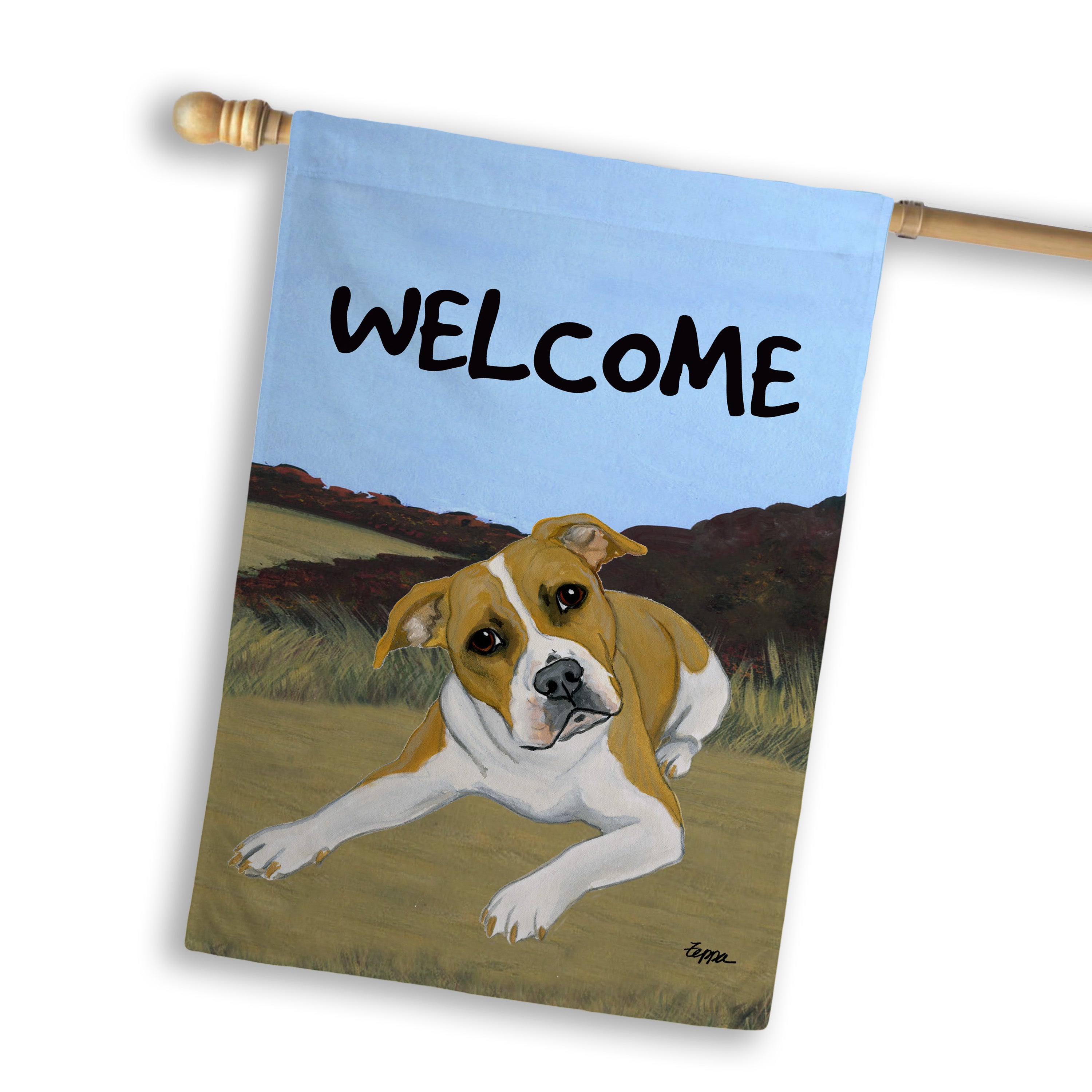 American Pit Bull House Flag