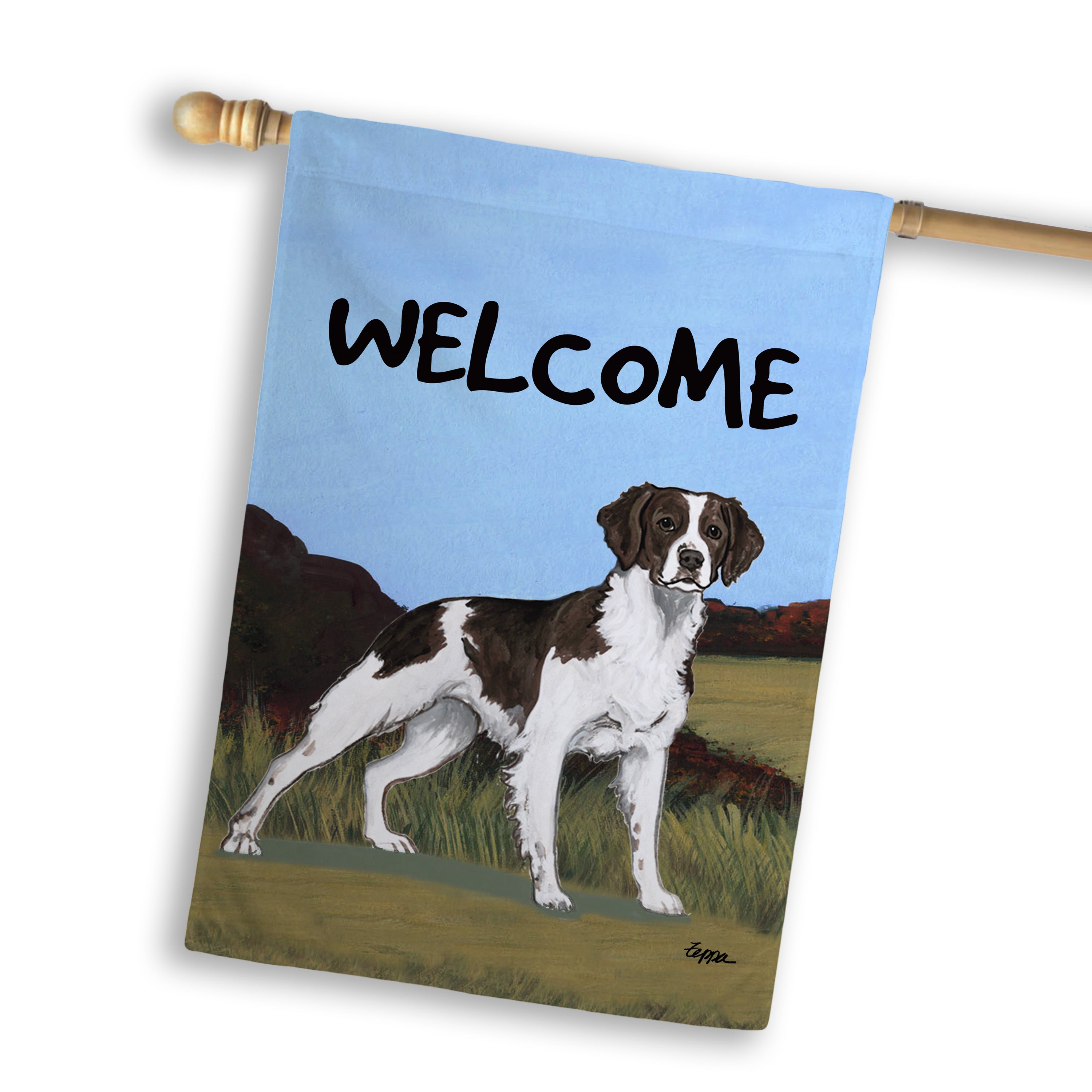 Brittany Liver  House Flag