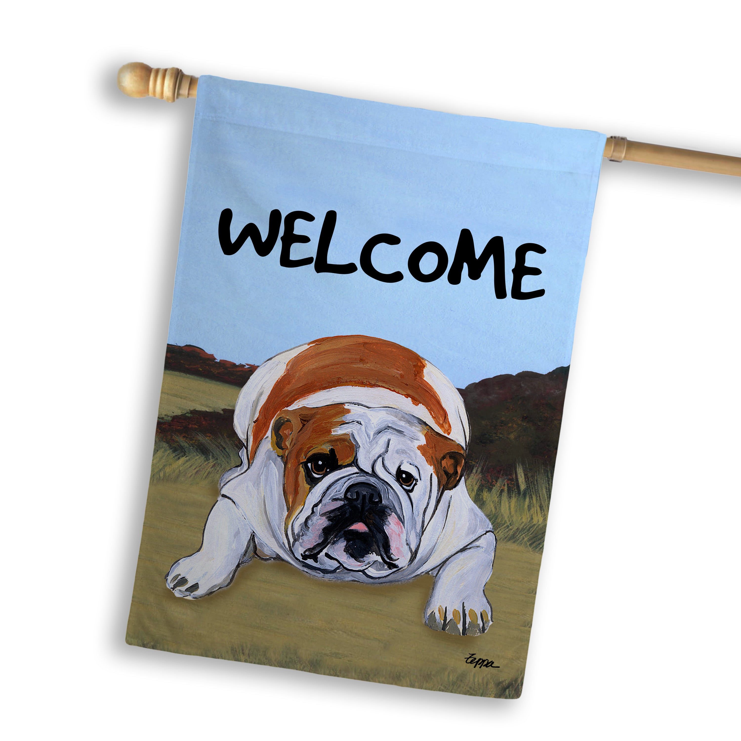 English Bulldog House Flag
