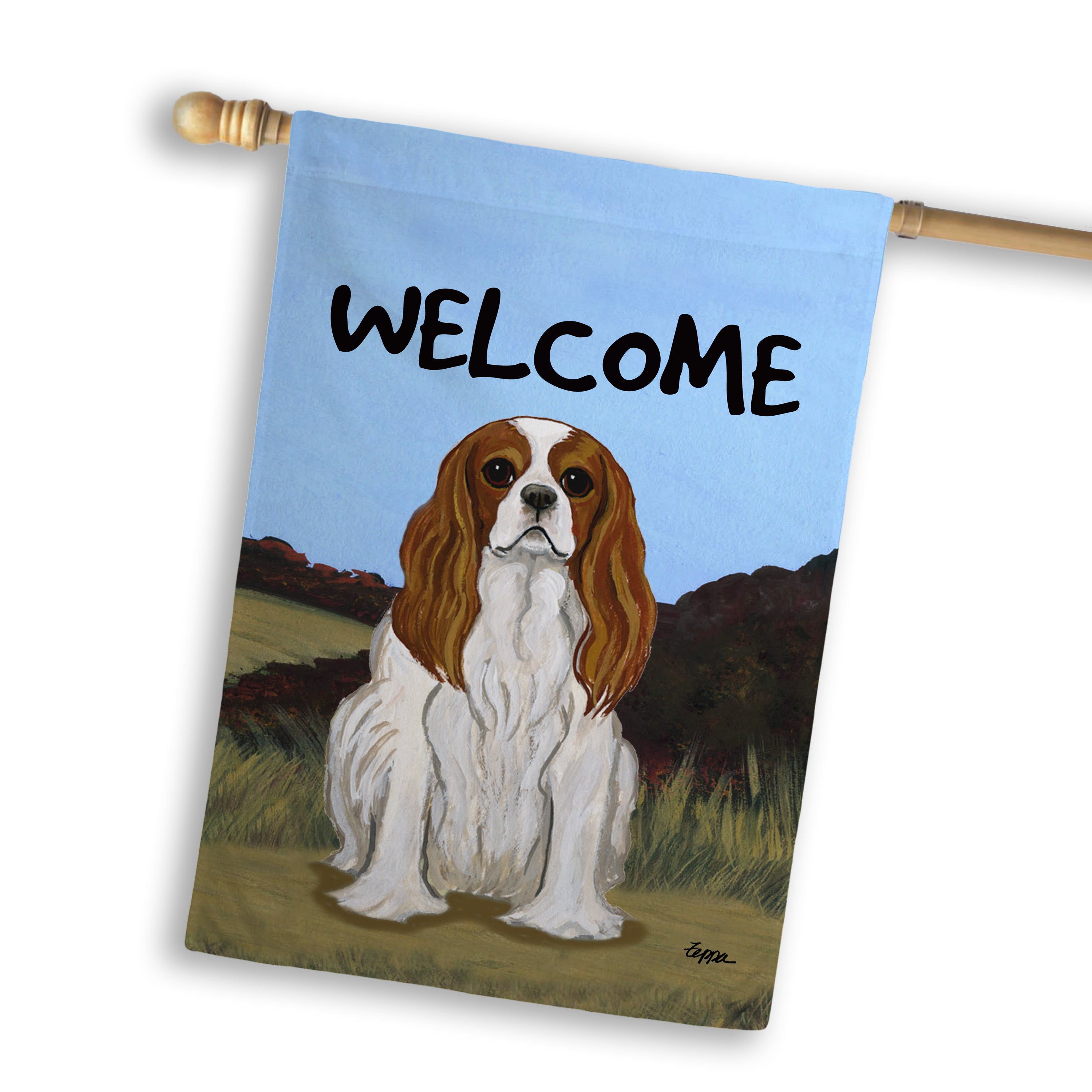 Cavalier King Charles Spaniel House Flag