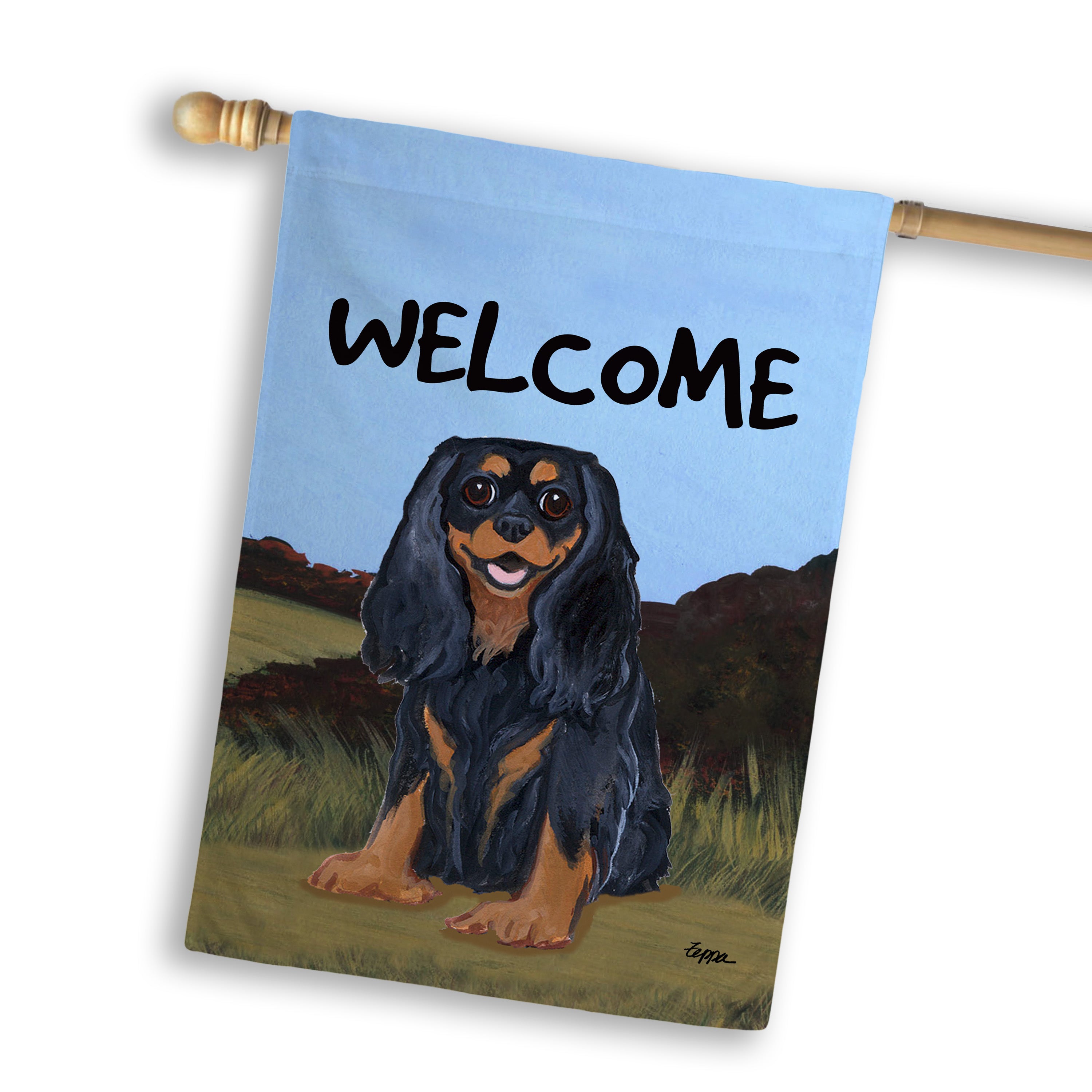 Cavalier King Charles Spaniel House Flag