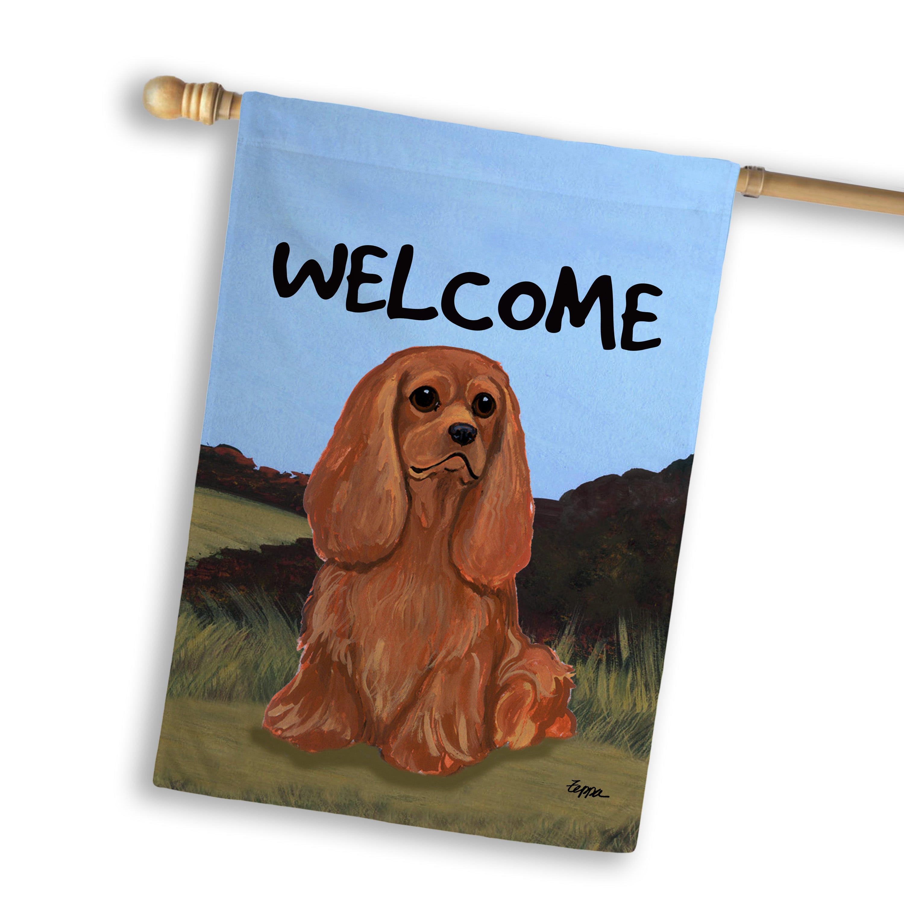 Cavalier King Charles Spaniel House Flag