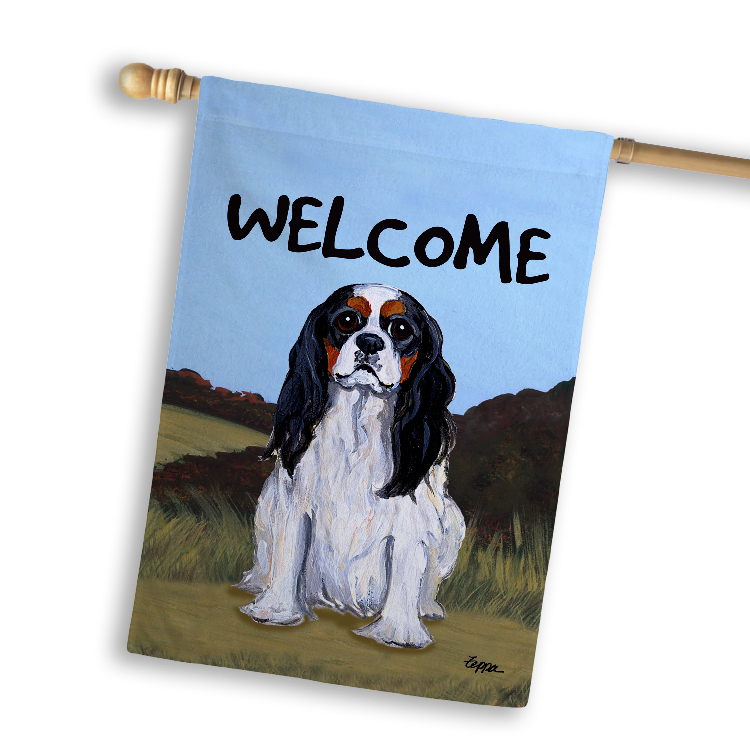 Cavalier King Charles Spaniel House Flag