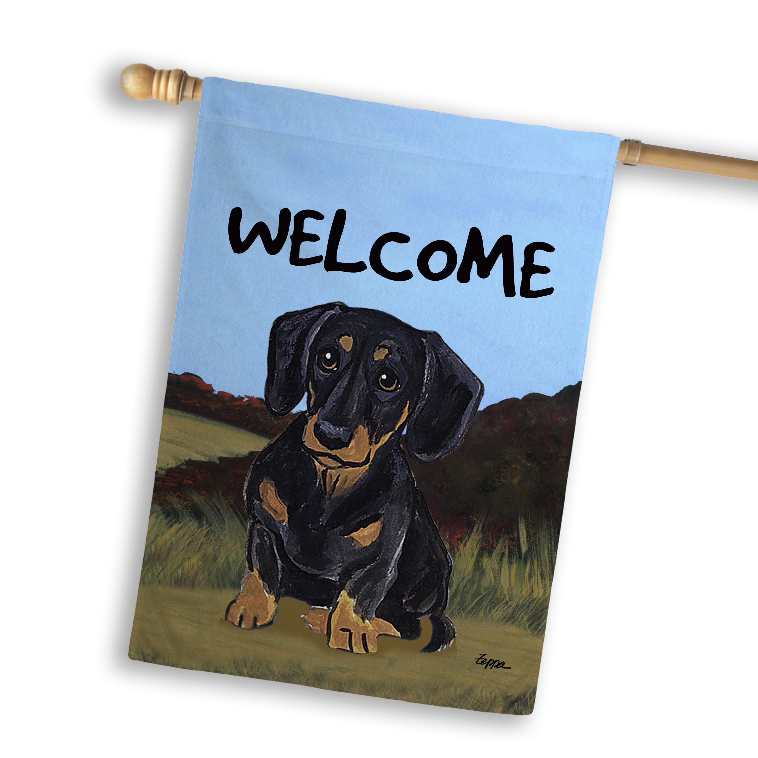 Dachshund House Flag