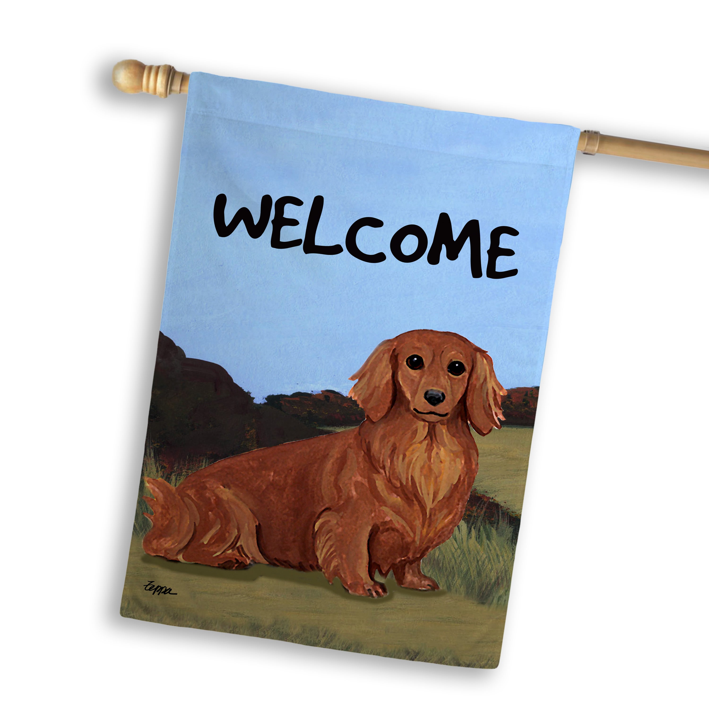 Dachshund House Flag