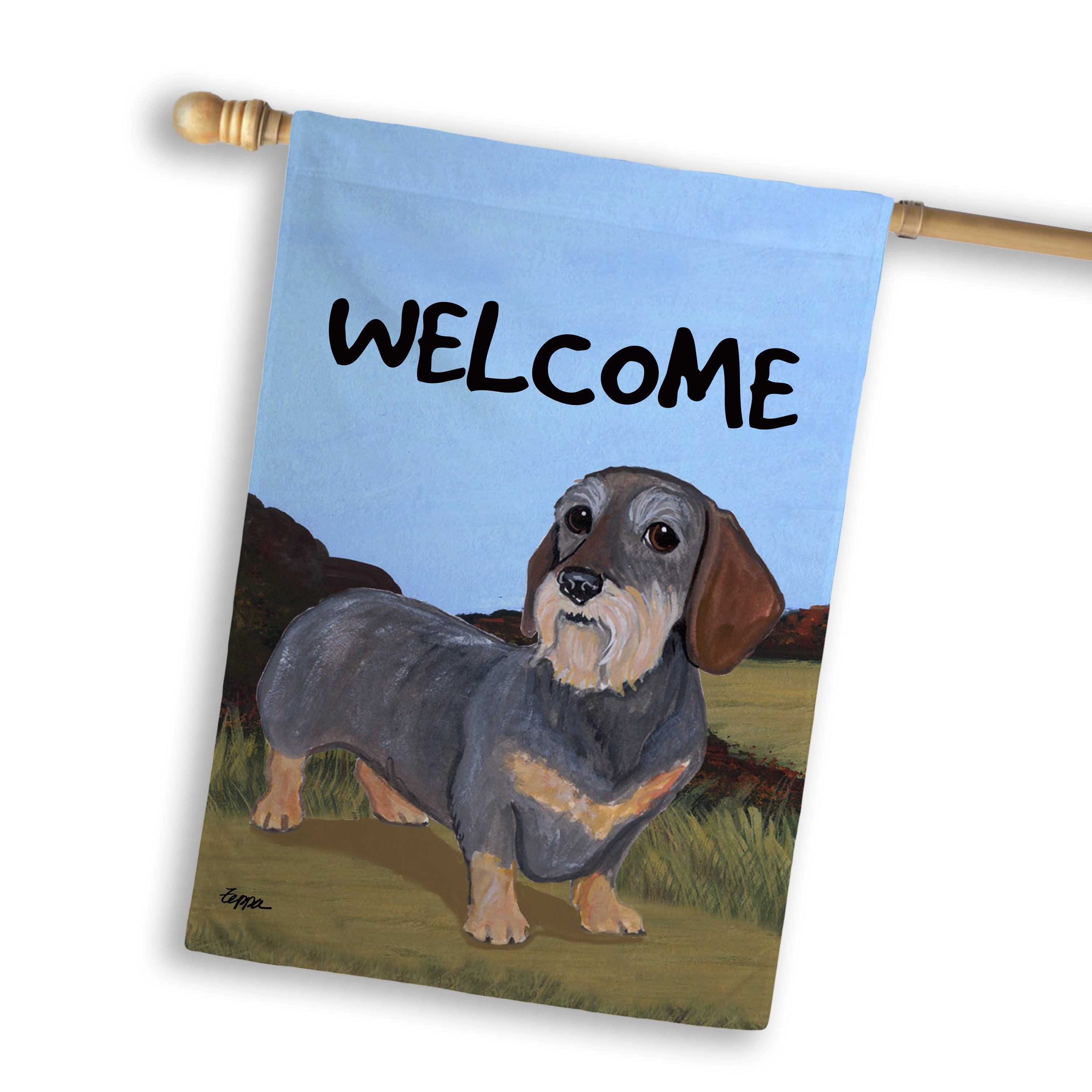 Dachshund House Flag