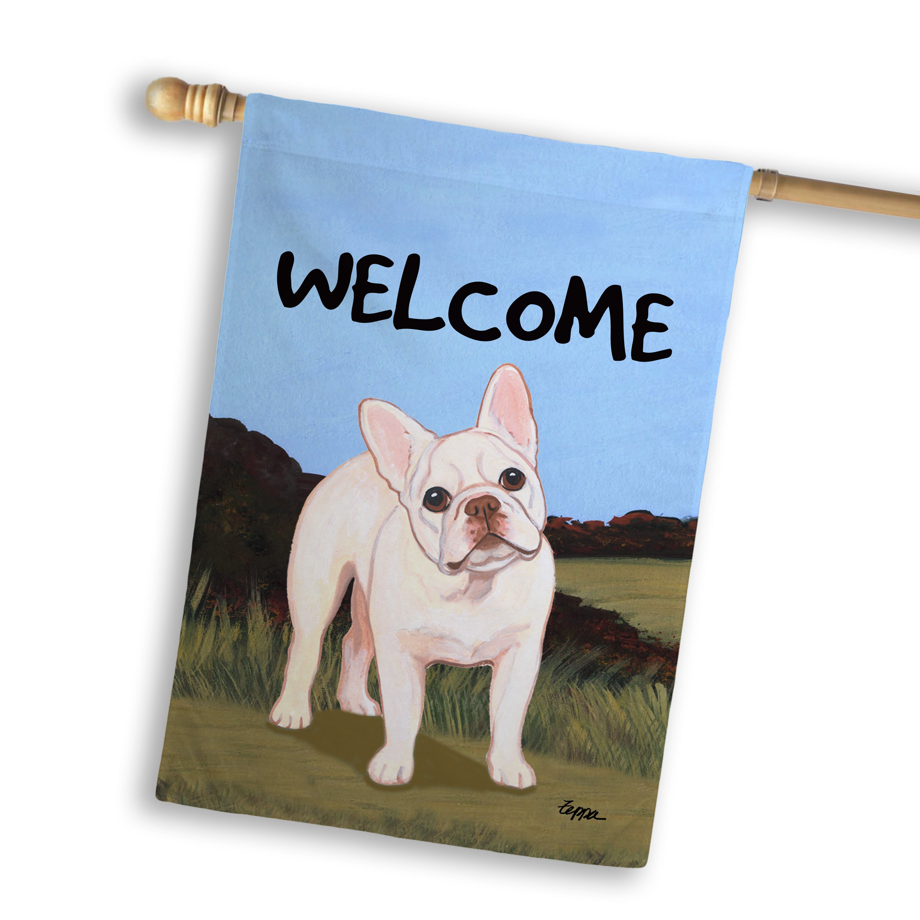 French Bulldog House Flag