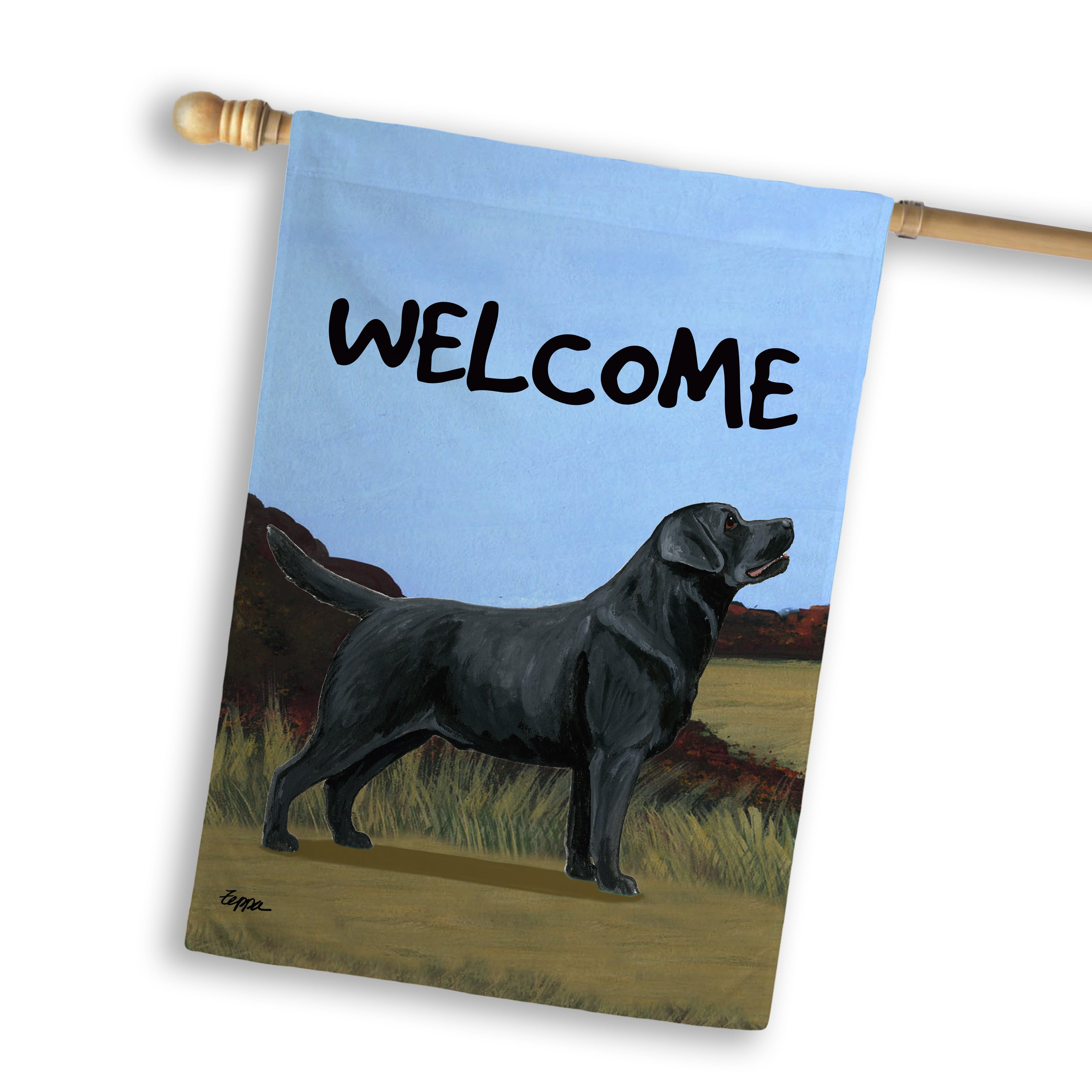 Labrador Retriever House Flag