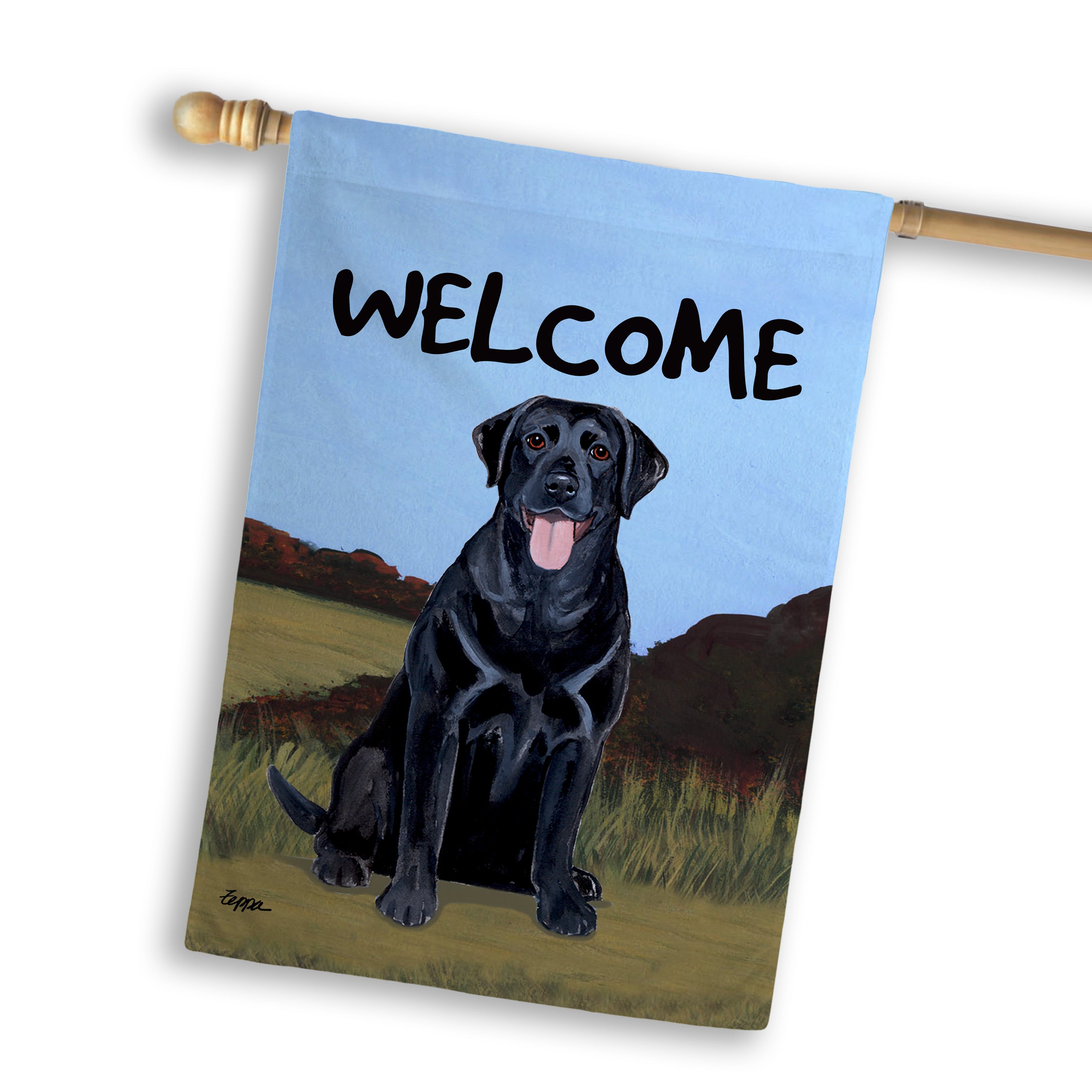 Labrador Retriever House Flag