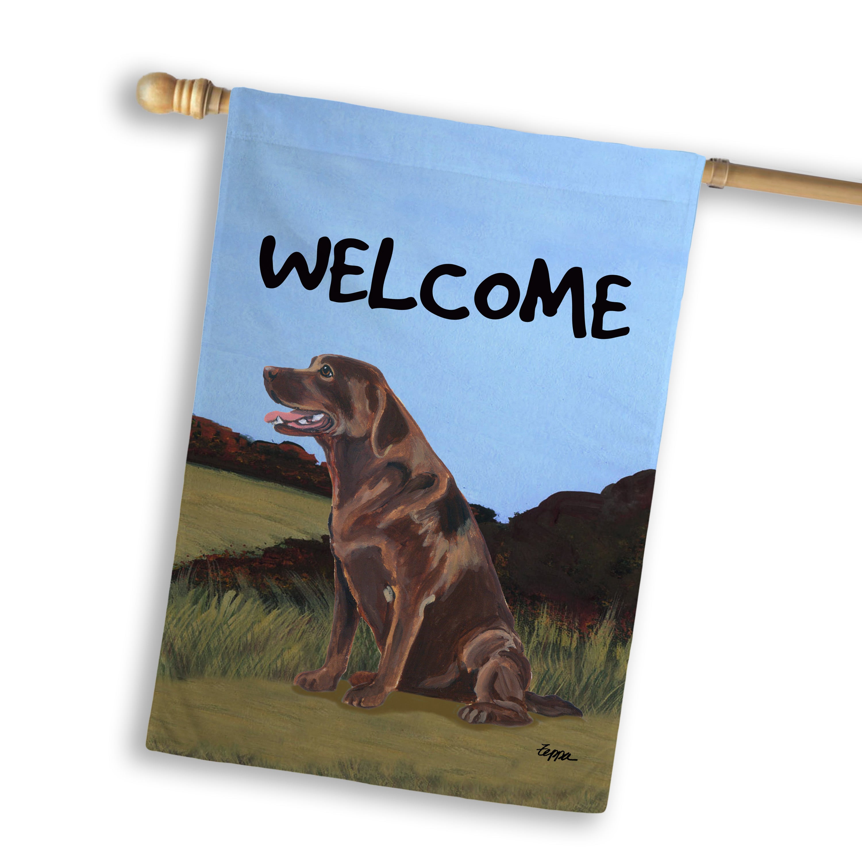 Labrador Retriever House Flag
