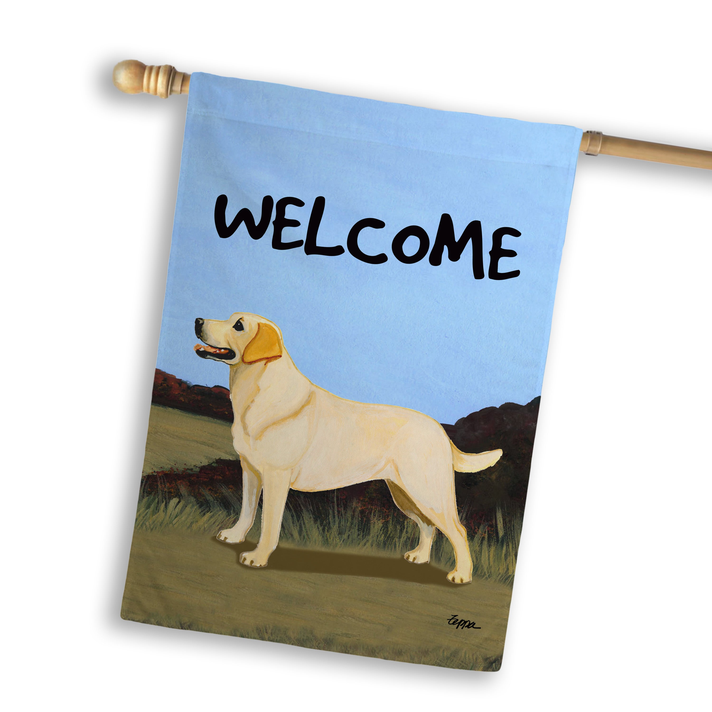 Labrador Retriever House Flag