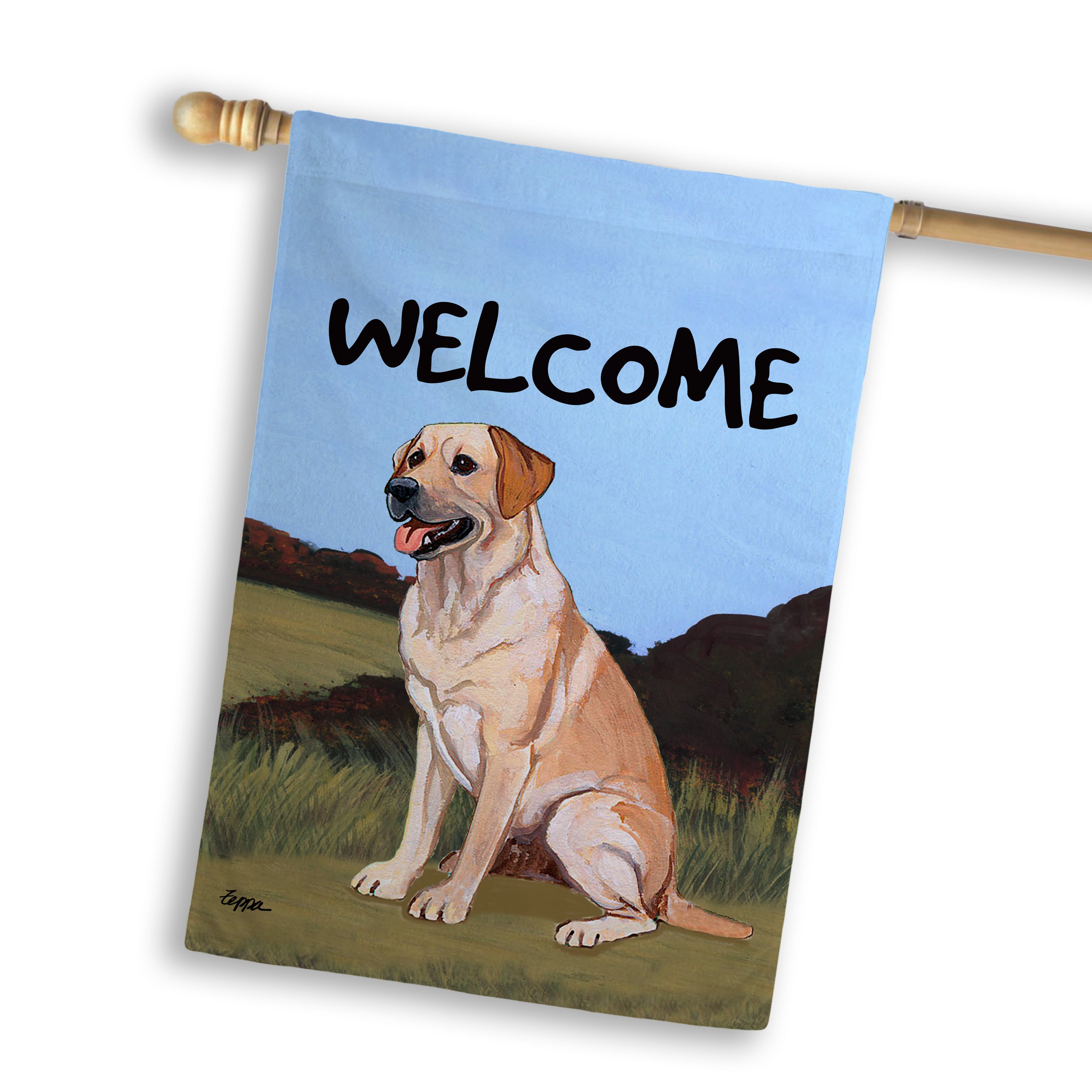 Labrador Retriever House Flag
