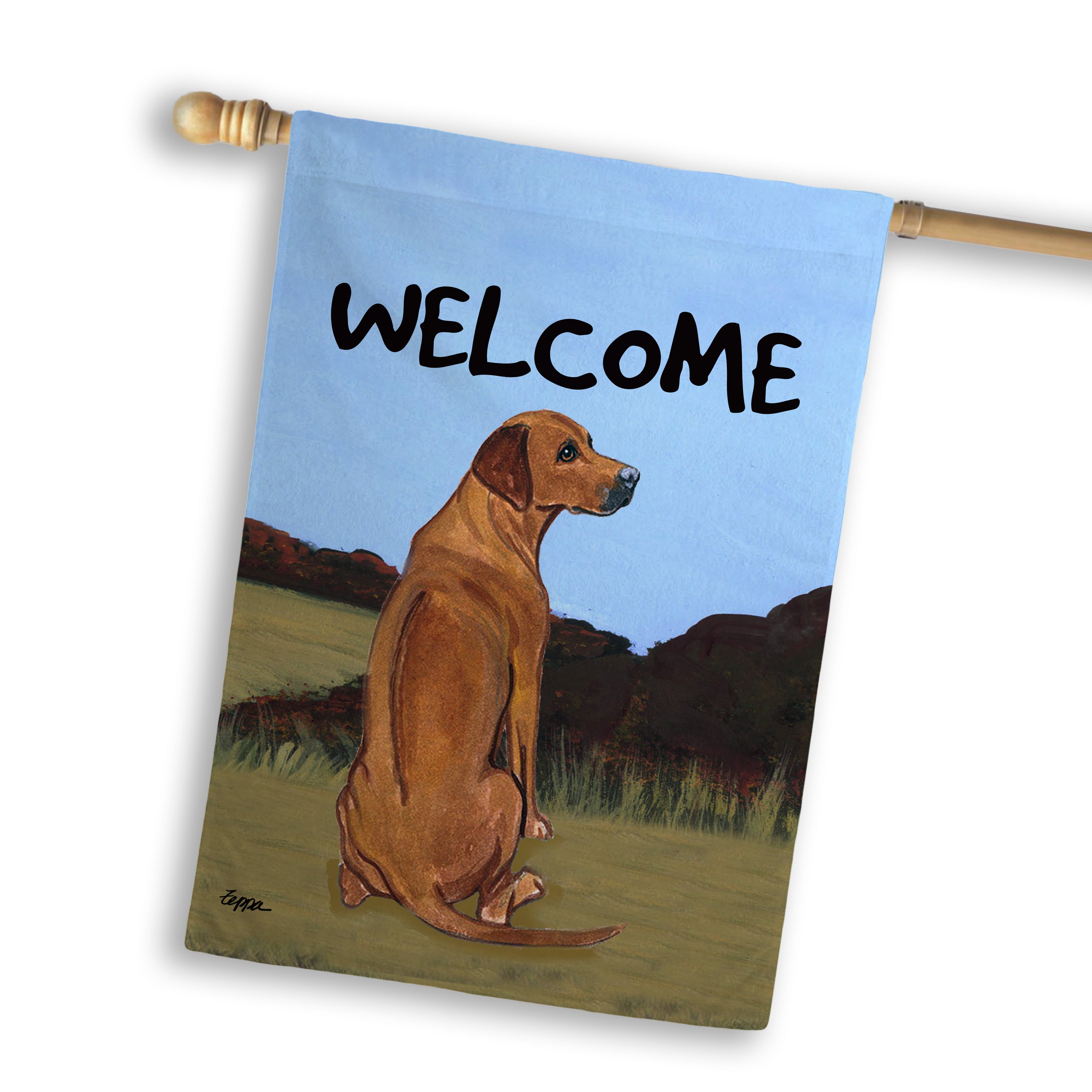 Rhodesian Ridgeback House Flag