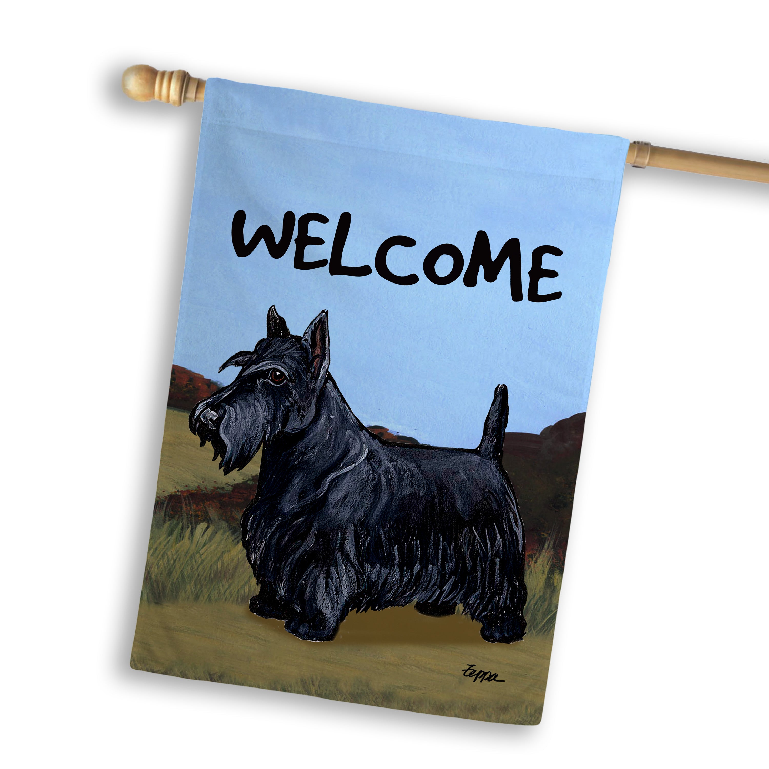 Scottish Terrier House Flag