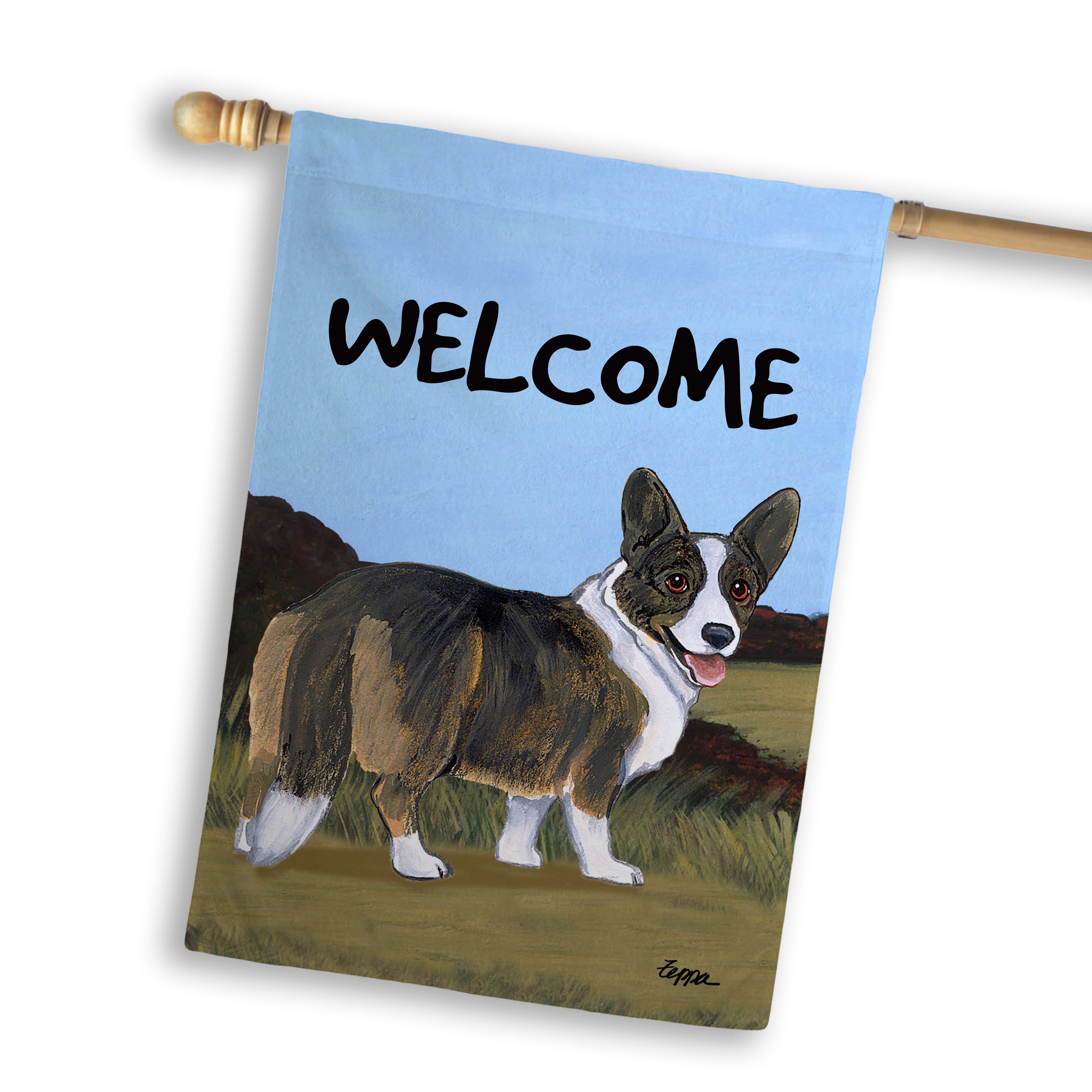 Welsh Corgi Cardigan    House Flag