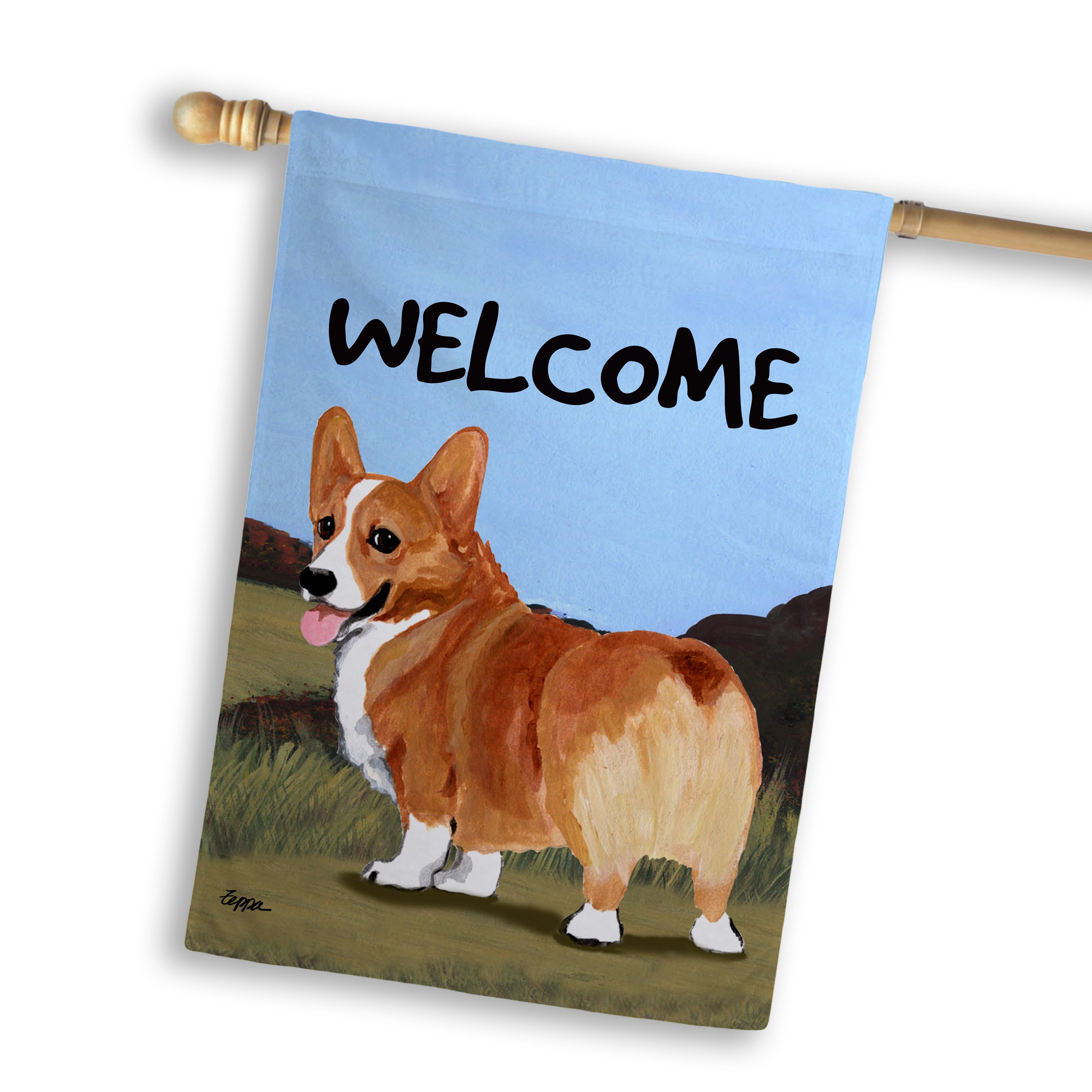 Welsh Corgi Pembroke House Flag