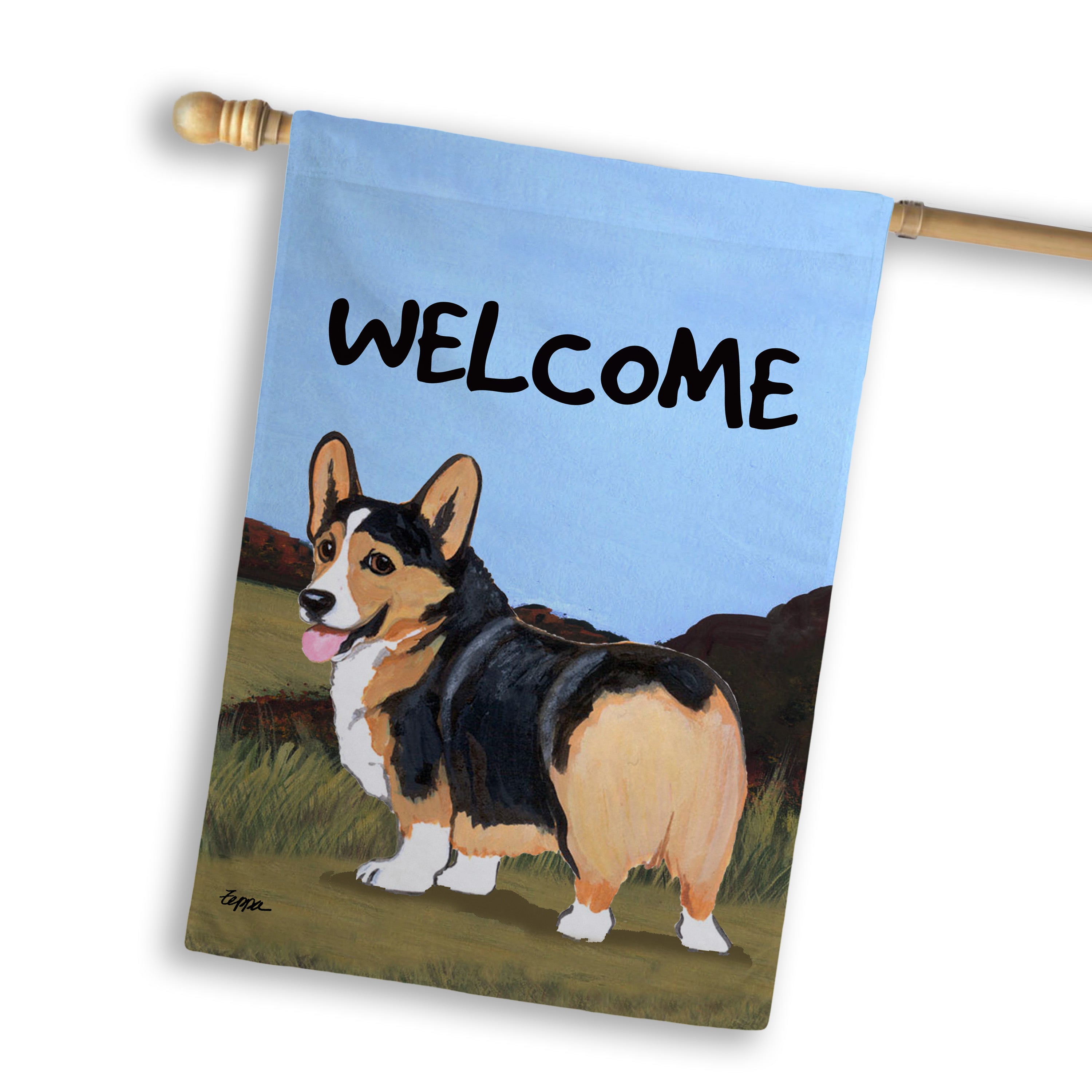 Welsh Corgi Pembroke House Flag
