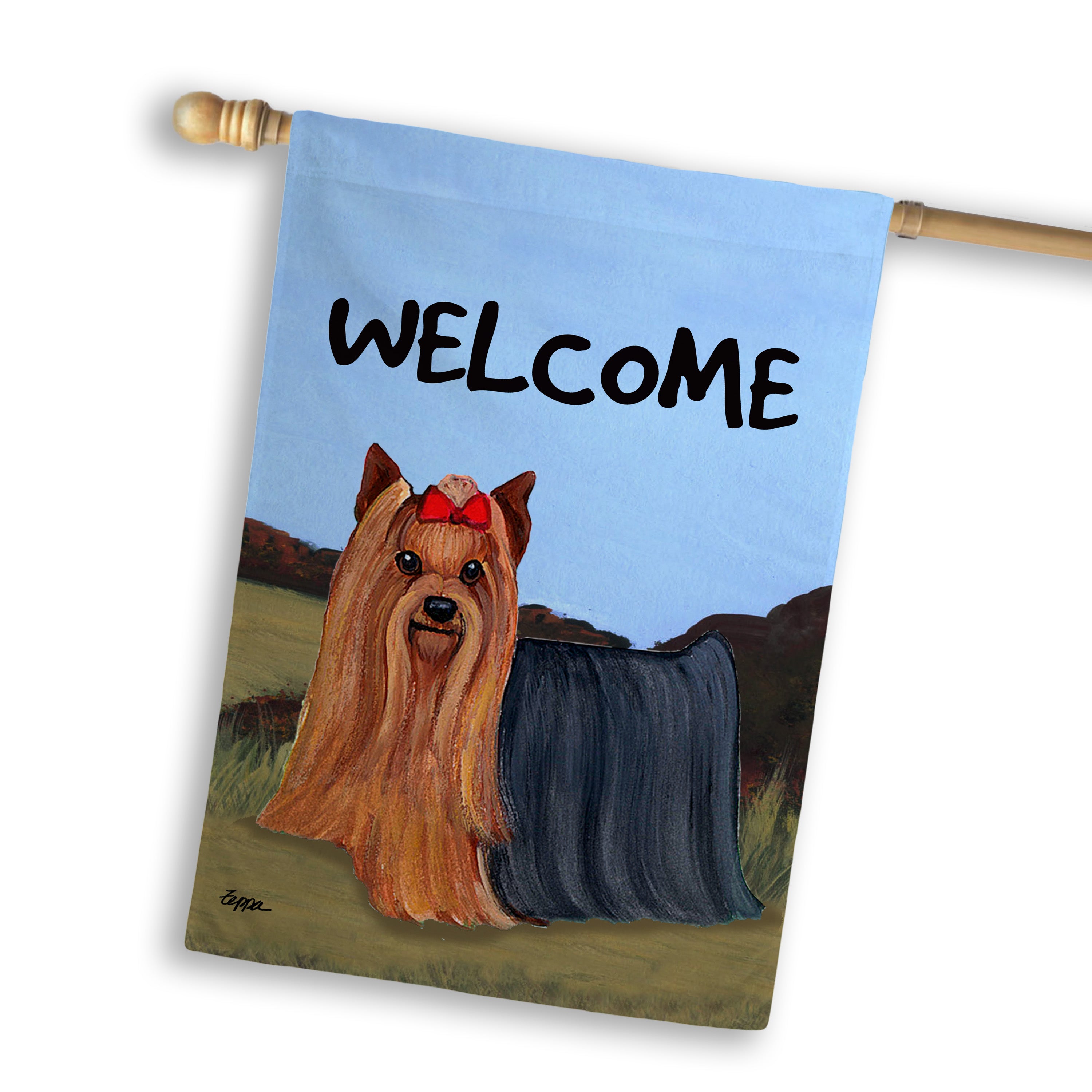 Yorkshire Terrier House Flag