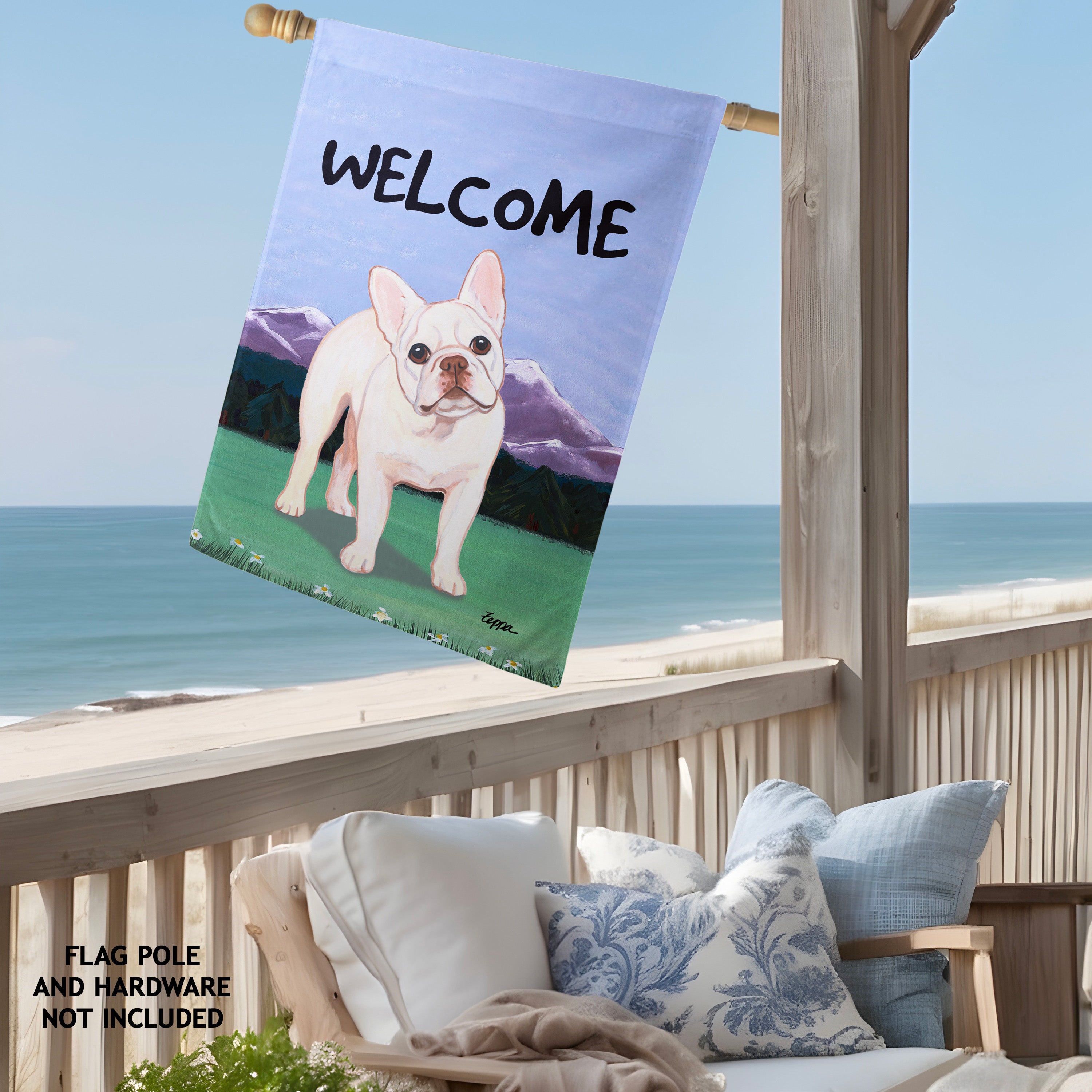 French Bulldog House Flag