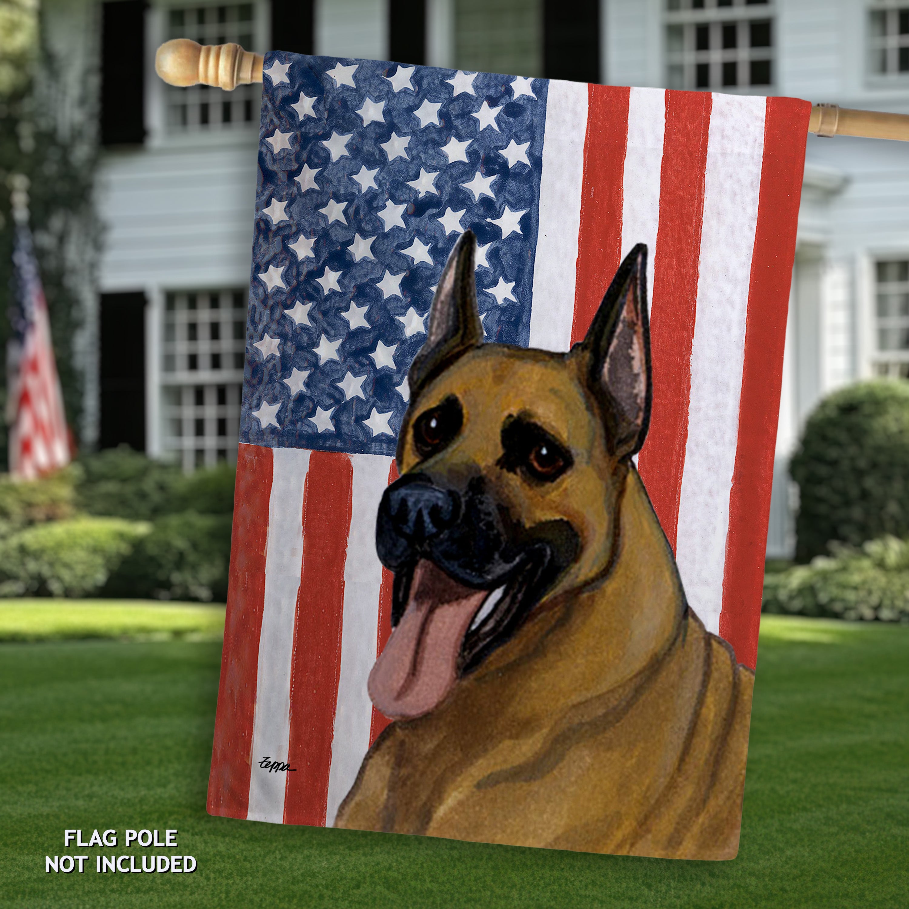 Great Dane Americana House Flag