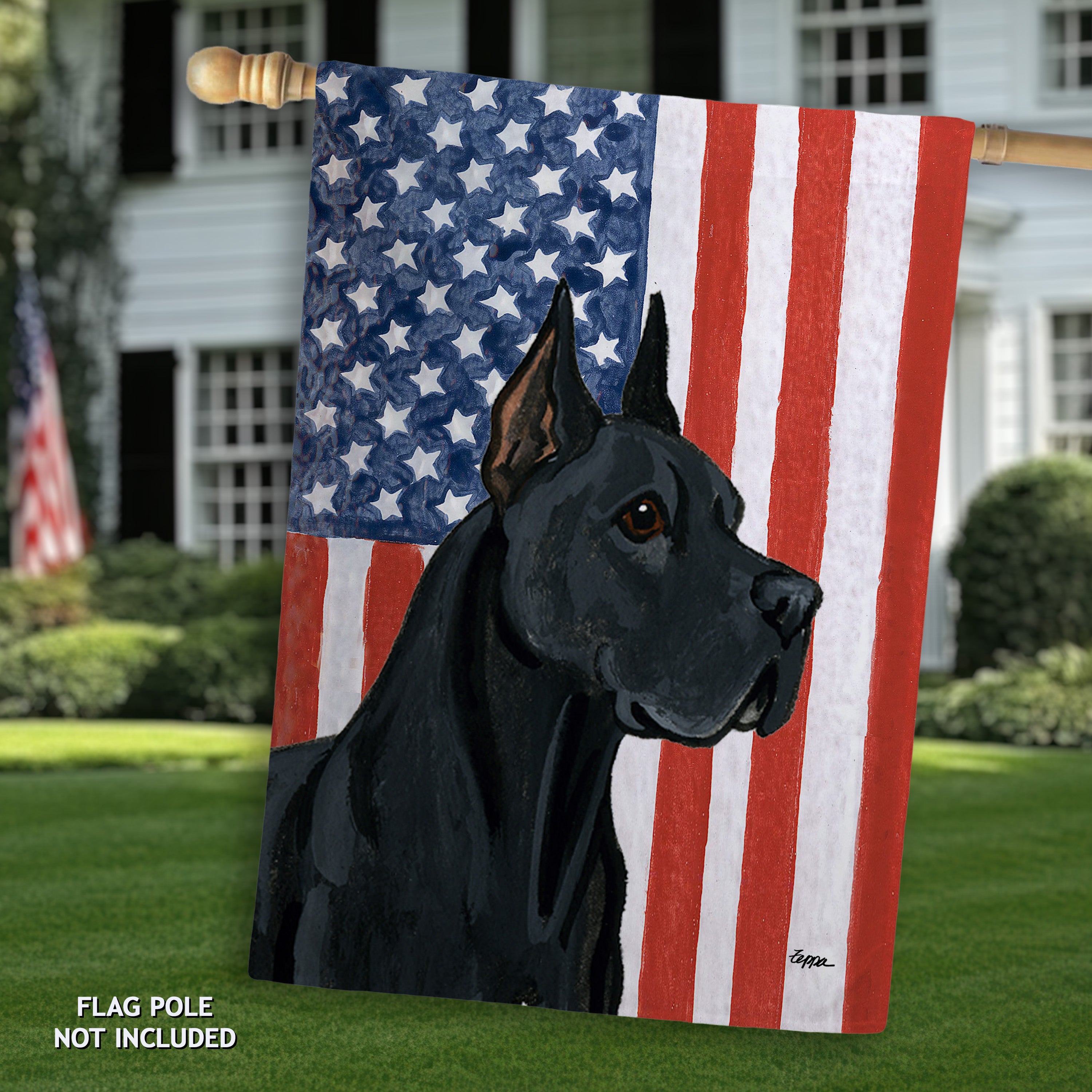 Great Dane Americana House Flag