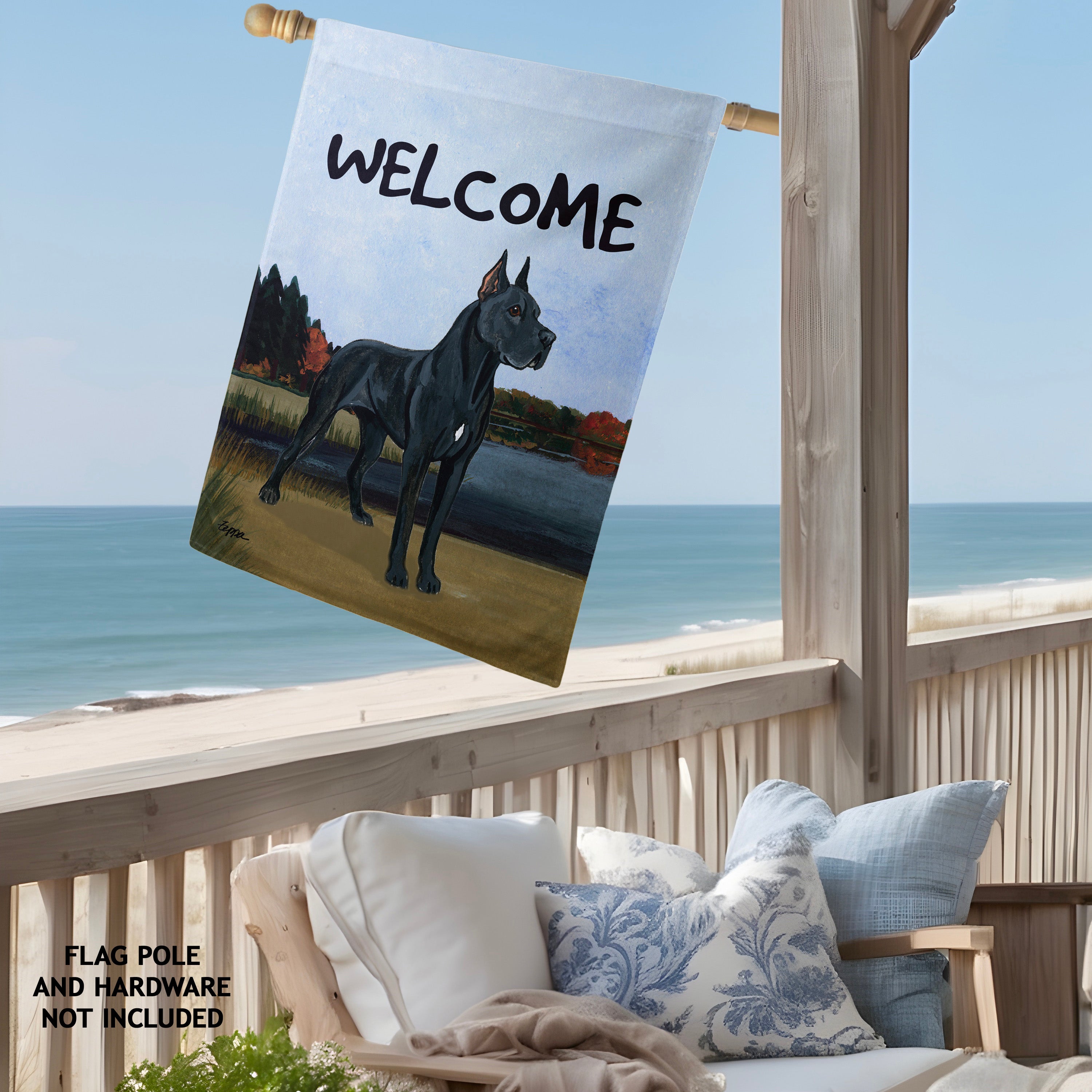 Great Dane House Flag