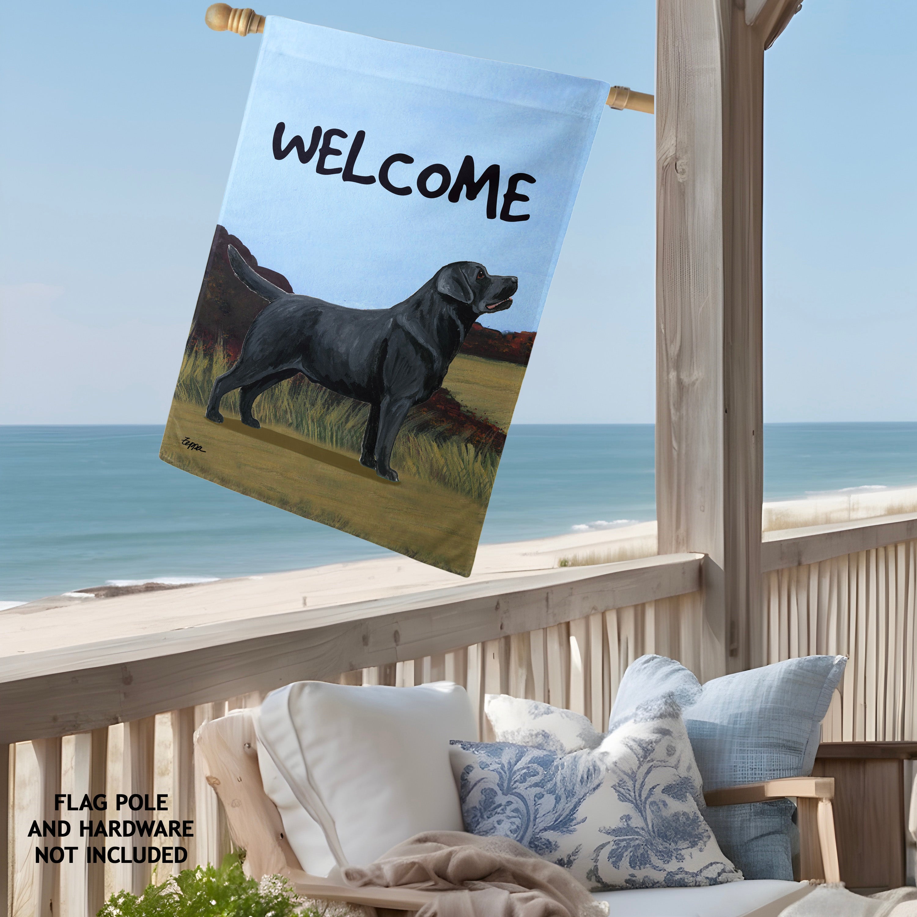 Labrador Retriever House Flag
