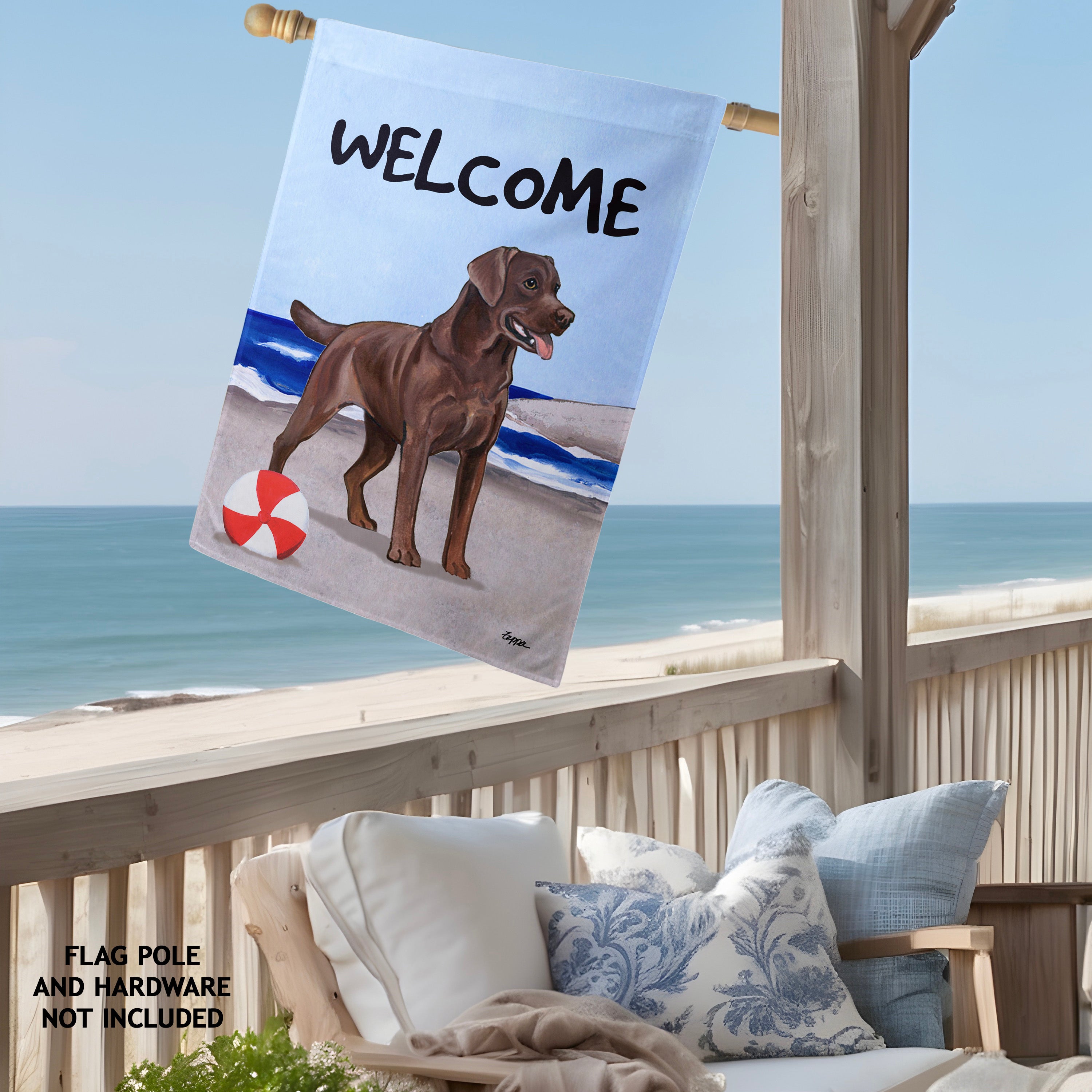 Labrador Retriever House Flag