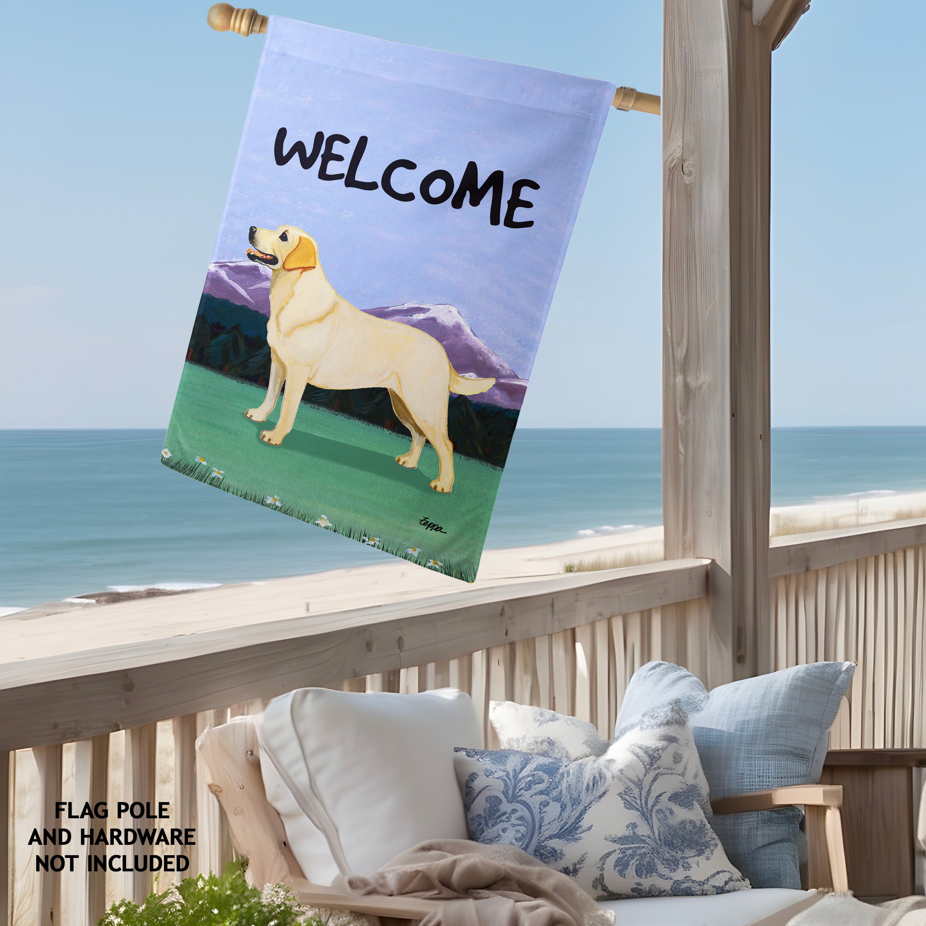 Labrador Retriever House Flag