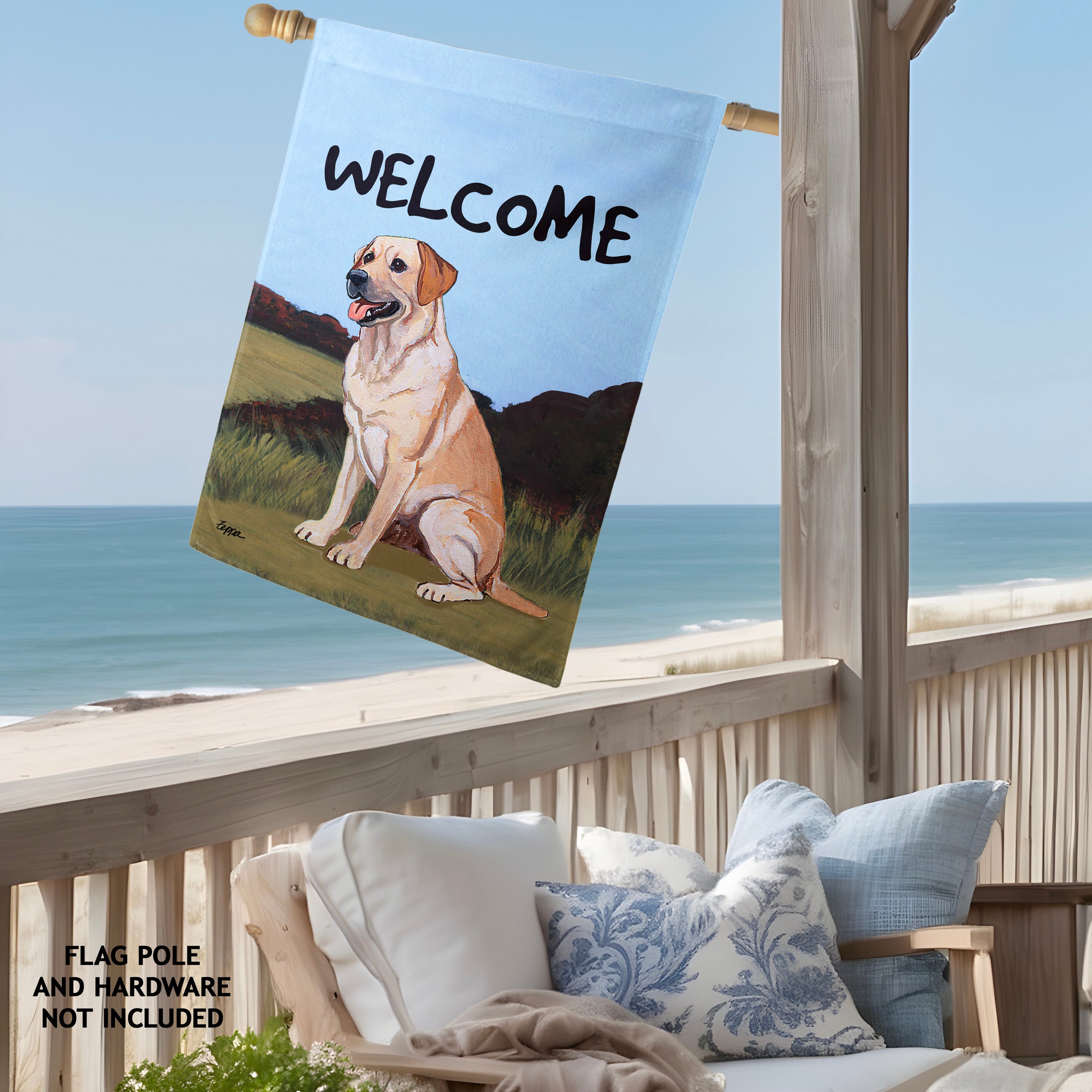 Labrador Retriever House Flag